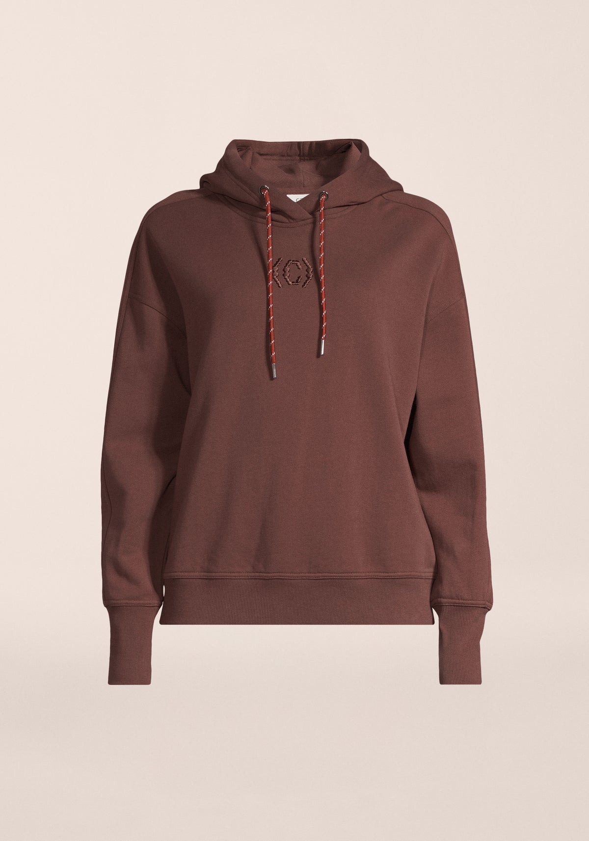 Terry Relaxed Hoodie - Dark Brown