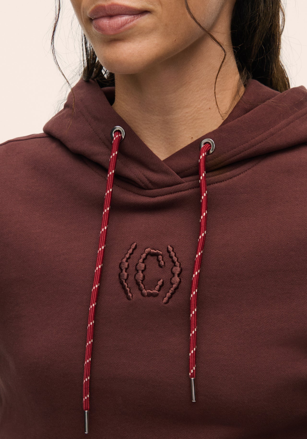 Terry Relaxed Hoodie - Dark Brown