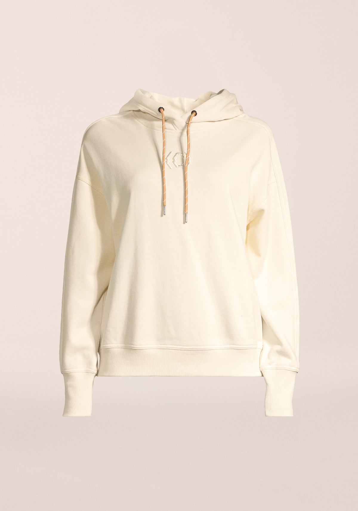 Terry Relaxed Hoodie - Cream