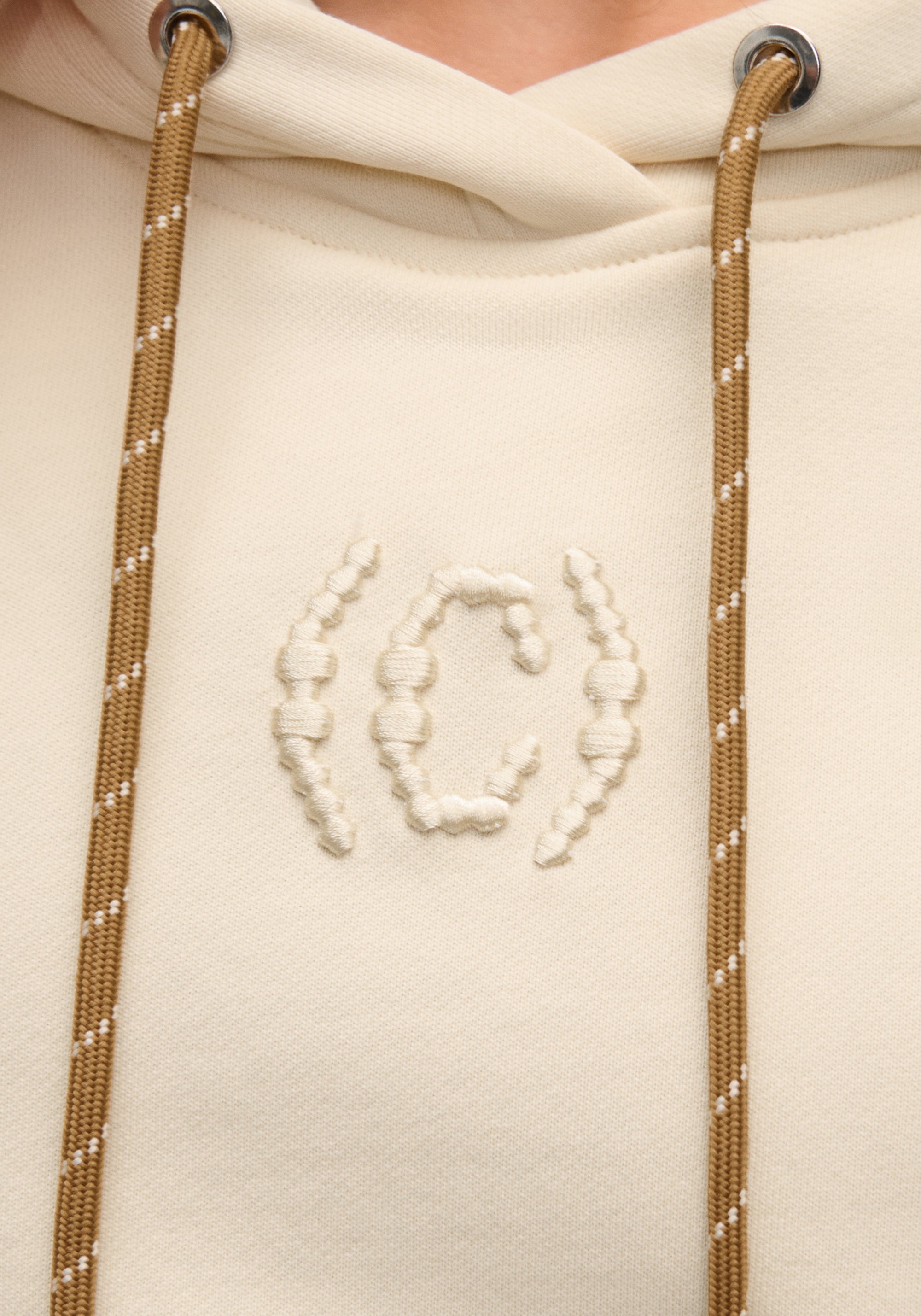 Terry Relaxed Hoodie - Cream