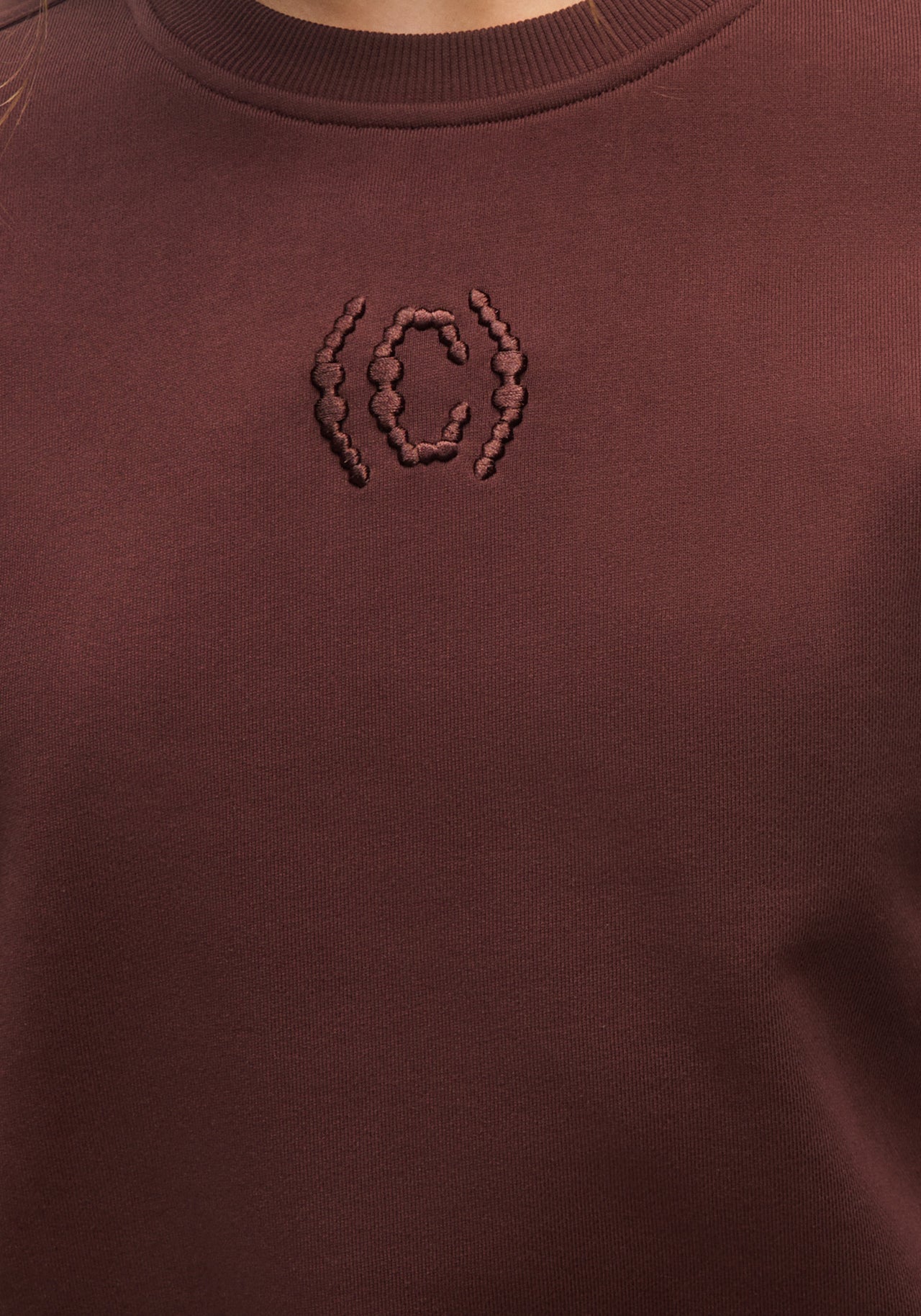 Terry Relaxed Crew - Dark Brown