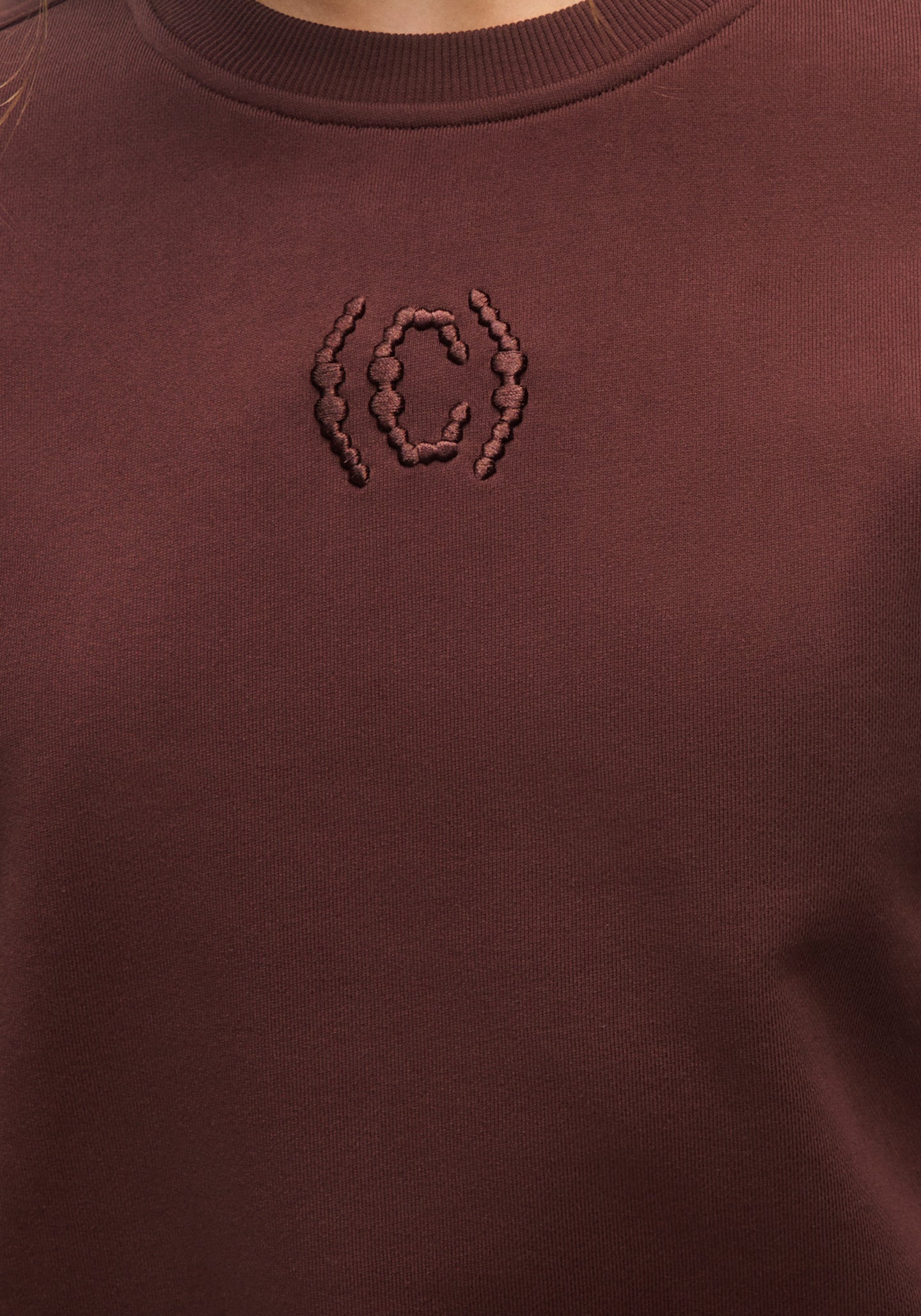 Terry Relaxed Crew - Dark Brown