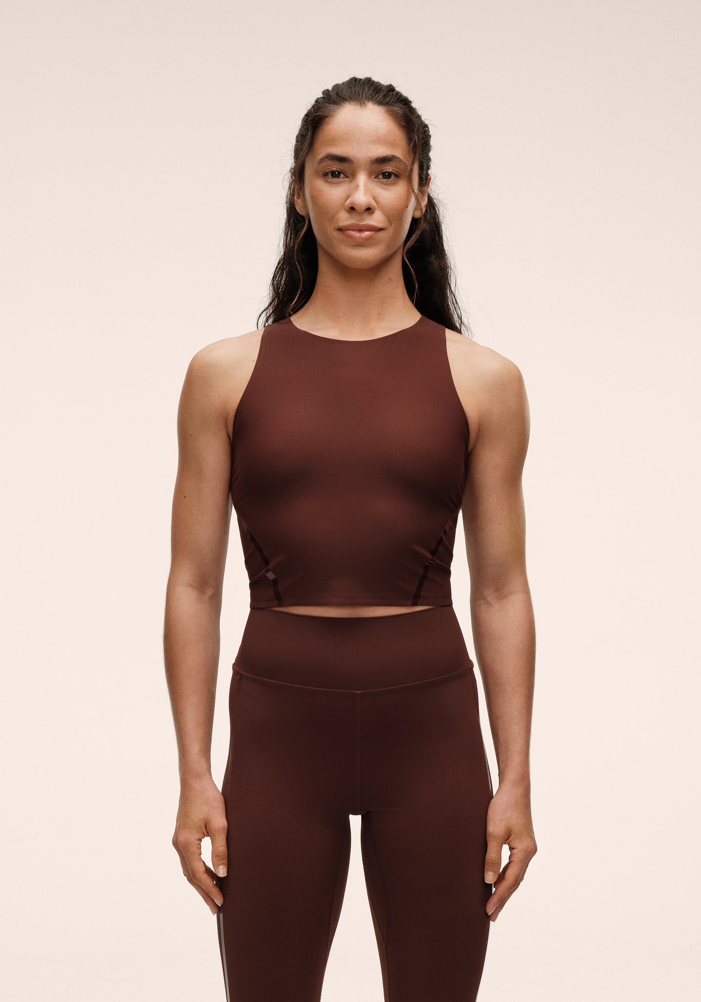Sculpture Top - Dark Brown
