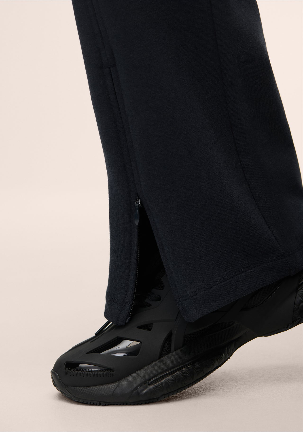 Terry Front Slit Pant - Core Blue