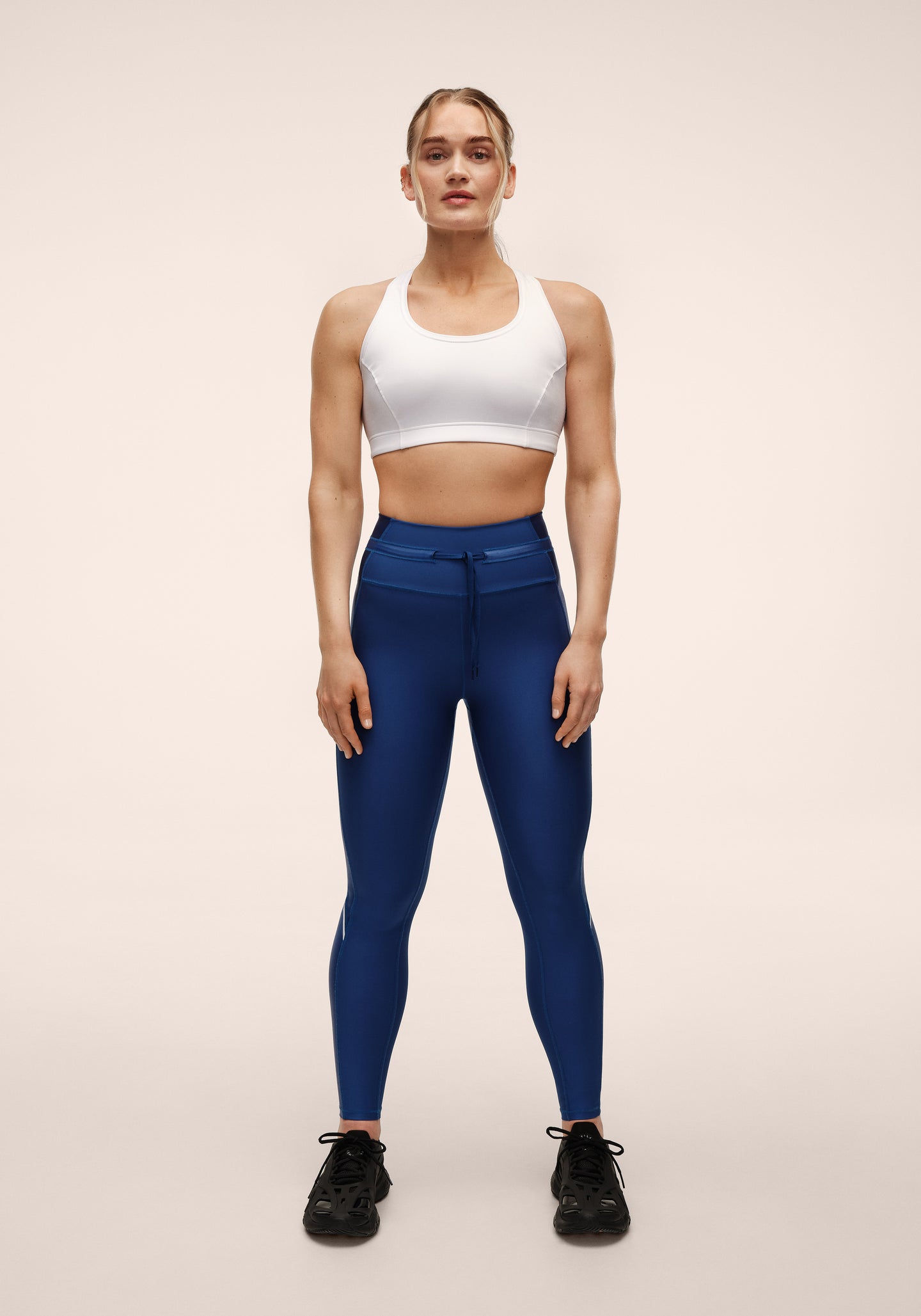 Shiny Matte Tights - Digital Blue