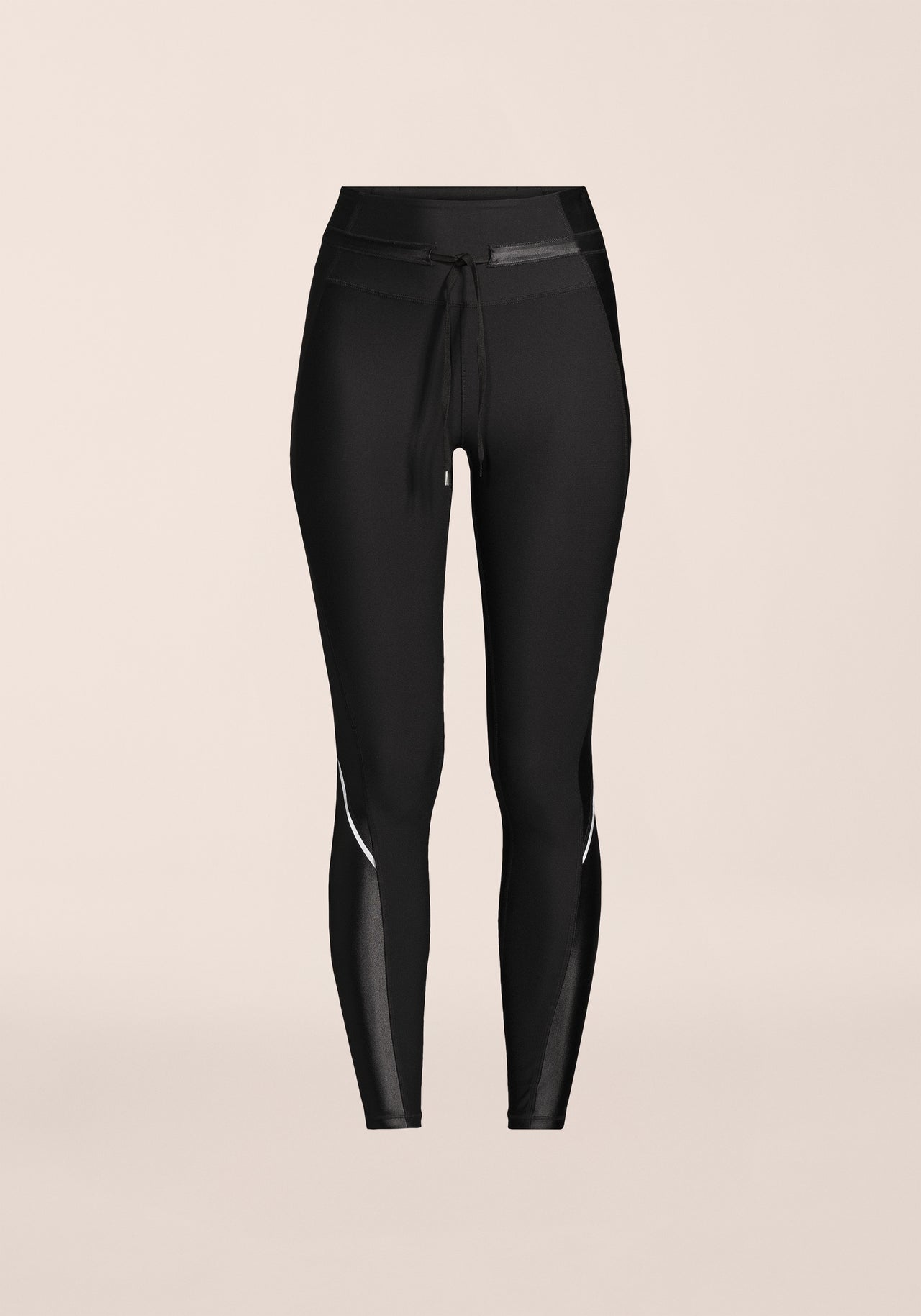 Shiny Matte Tights - Black