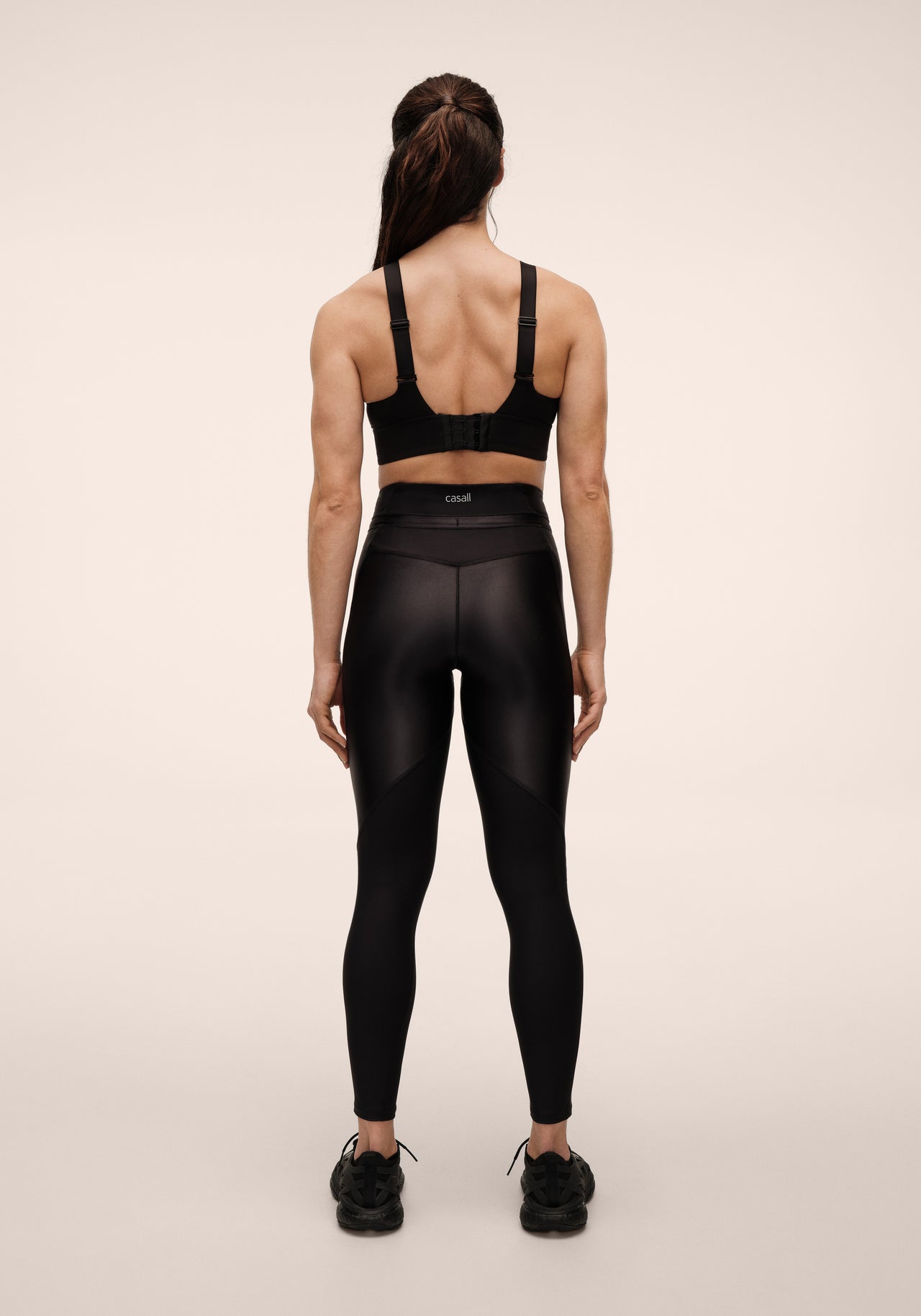 Shiny Matte Tights - Black