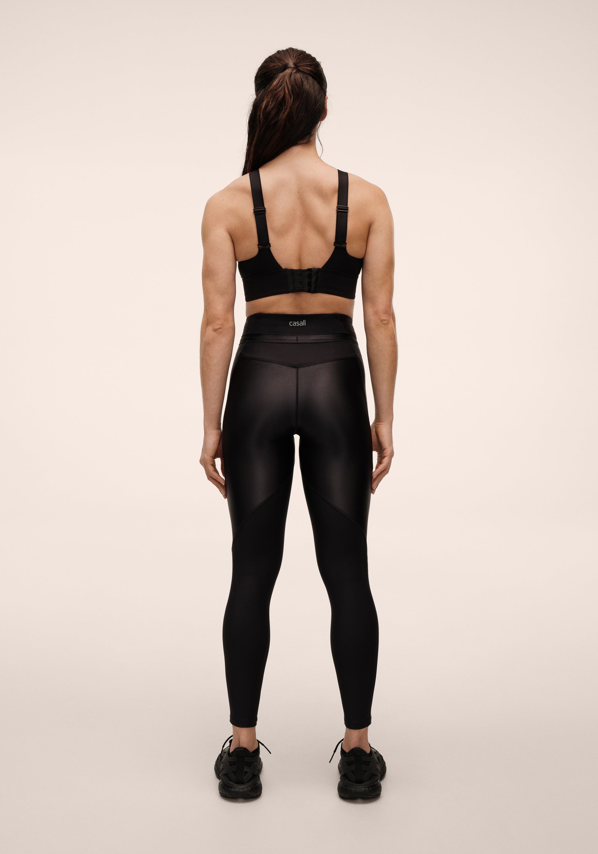 Shiny Matte Tights - Black