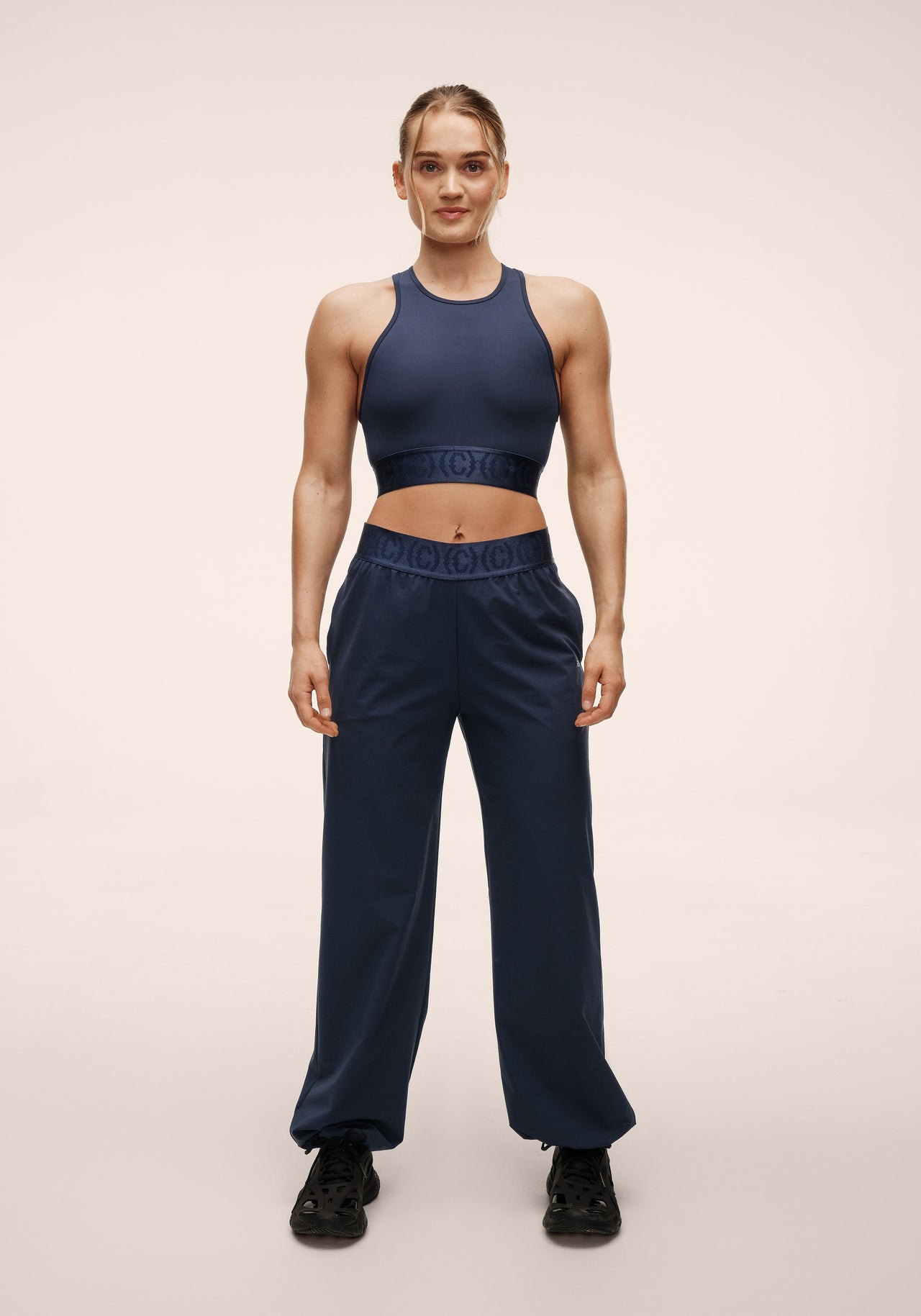 Logo Elastic Barrel Pant - Core Blue