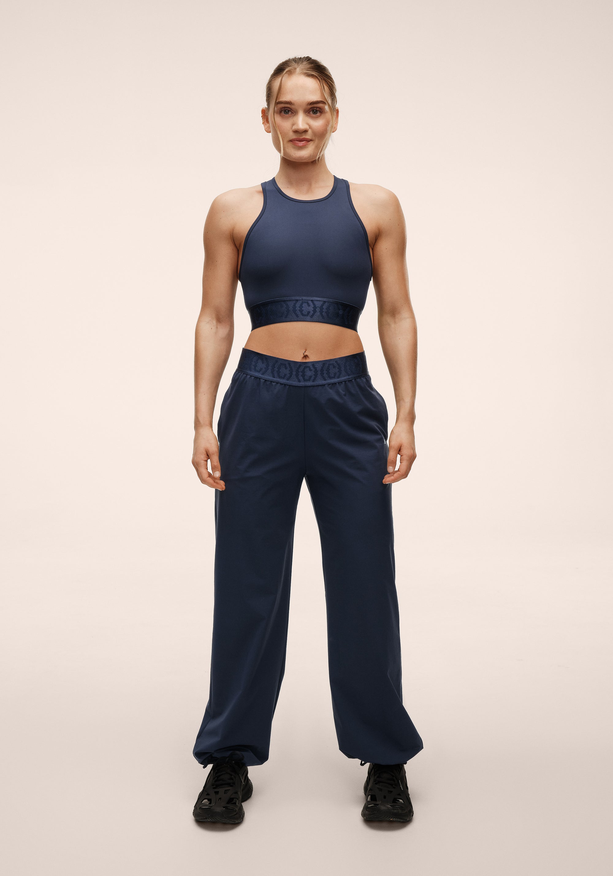 Logo Elastic Barrel Pant - Core Blue