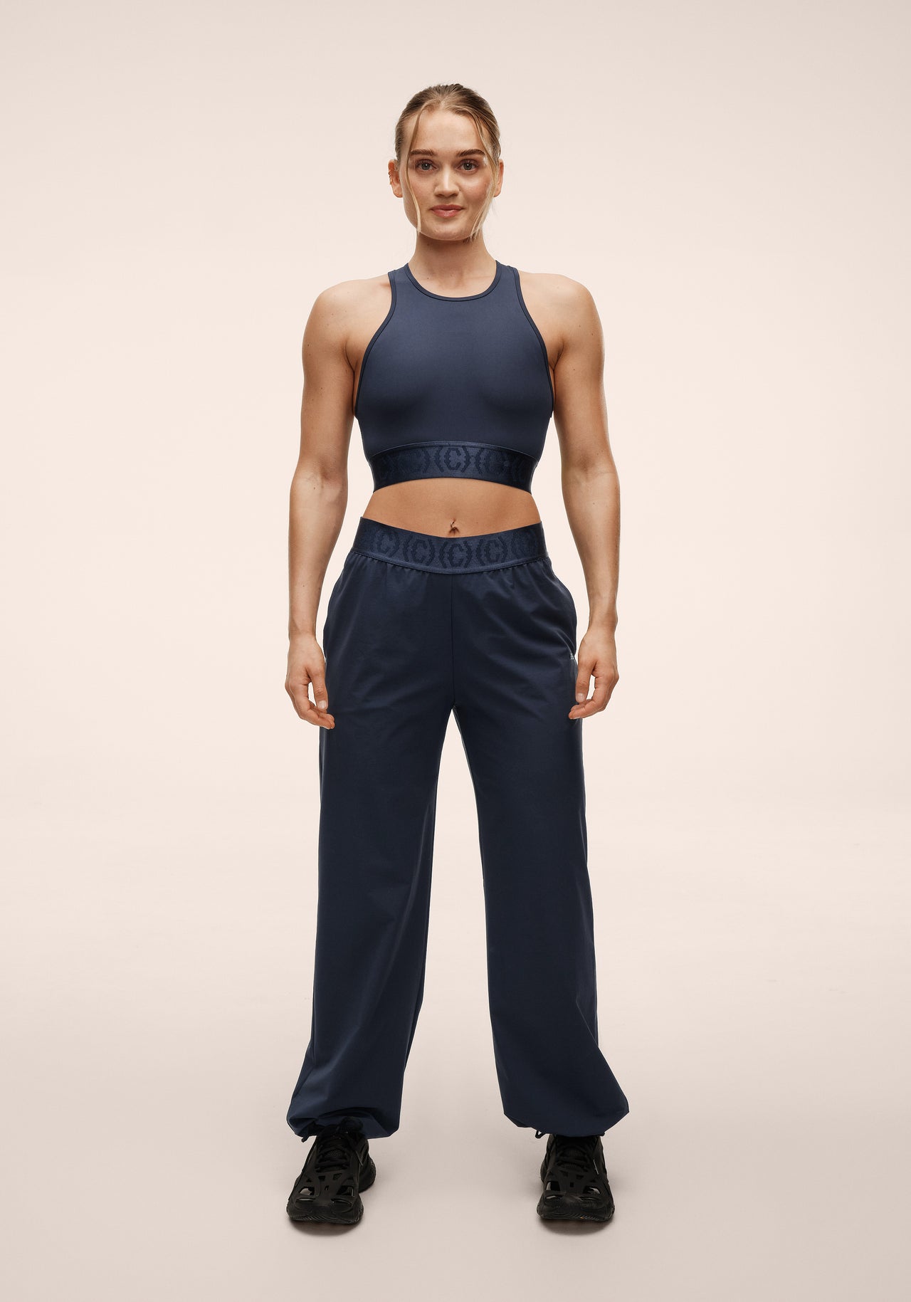 Logo Elastic Barrel Pant - Core Blue