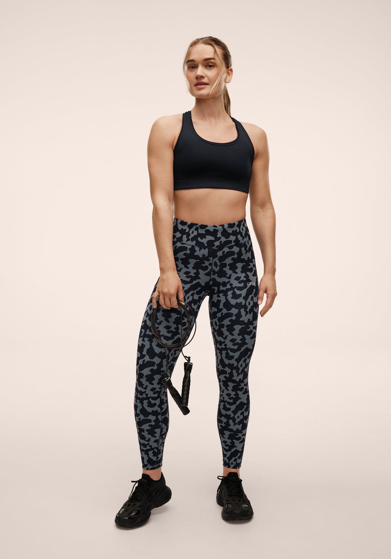 Essential Printed Tights - Turtoise Blue