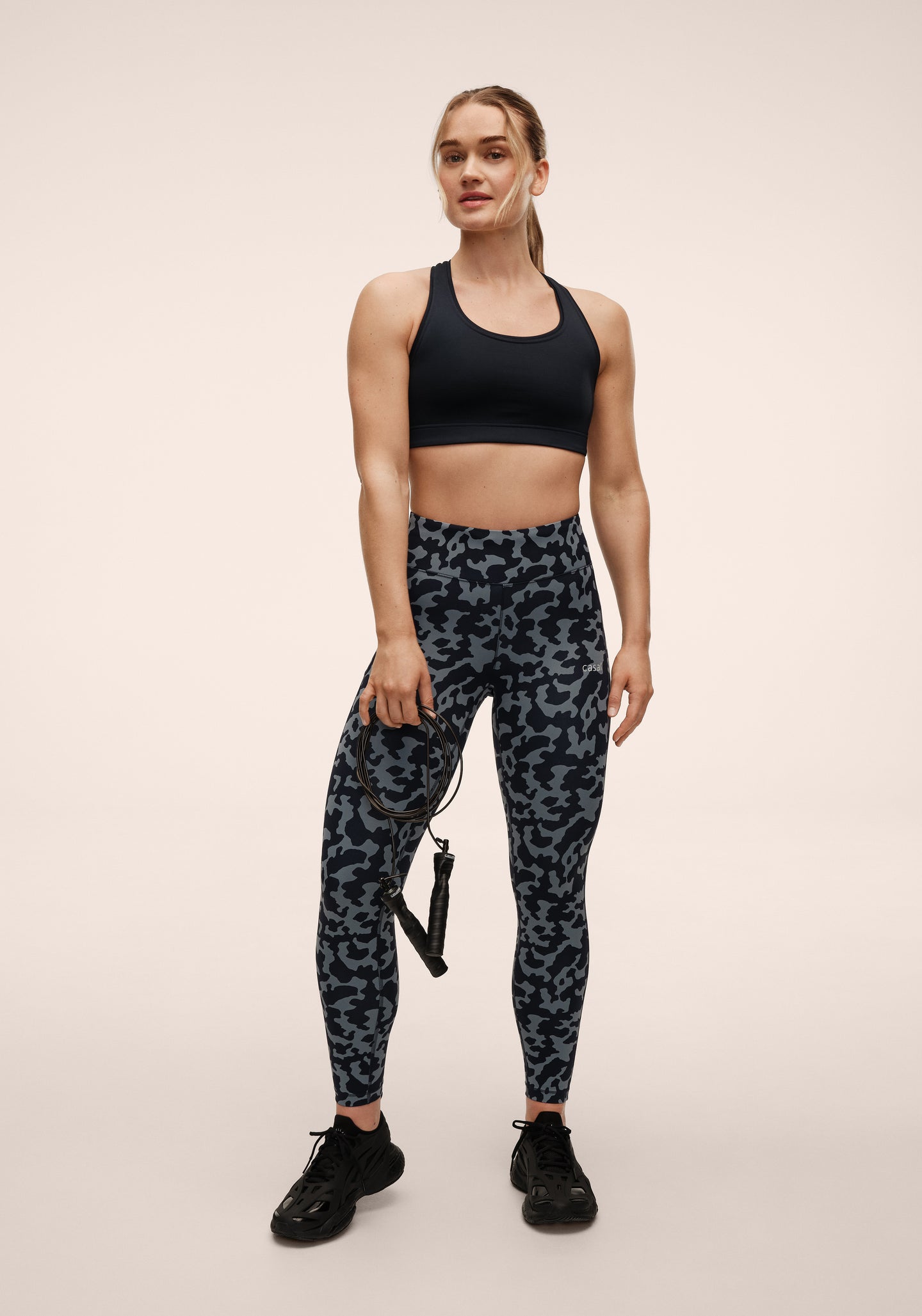 Essential Printed Tights - Turtoise Blue