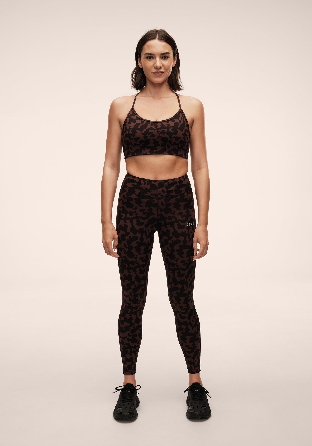 Essential Printed Tights - Turtoise Brown