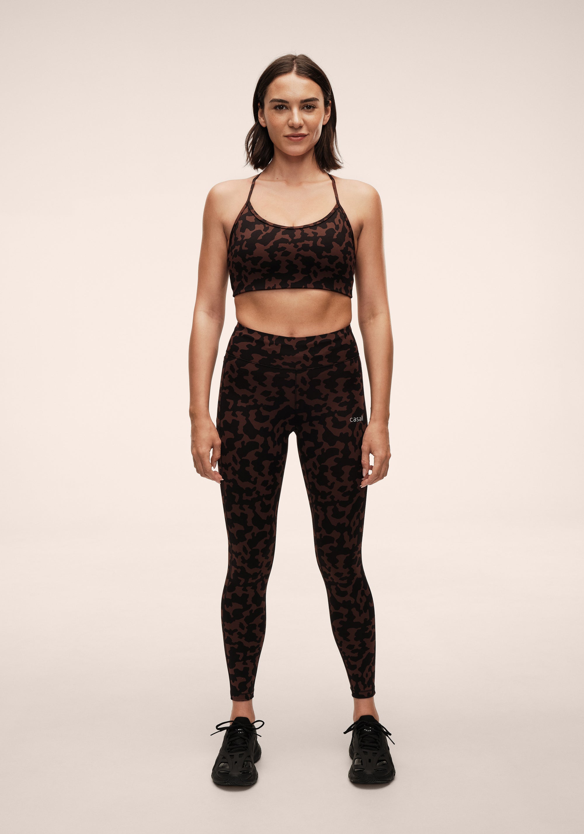 Essential Printed Tights - Turtoise Brown