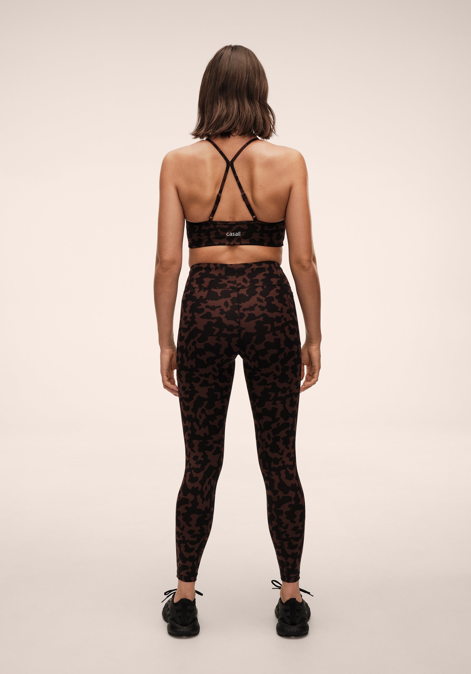 Essential Printed Tights - Turtoise Brown