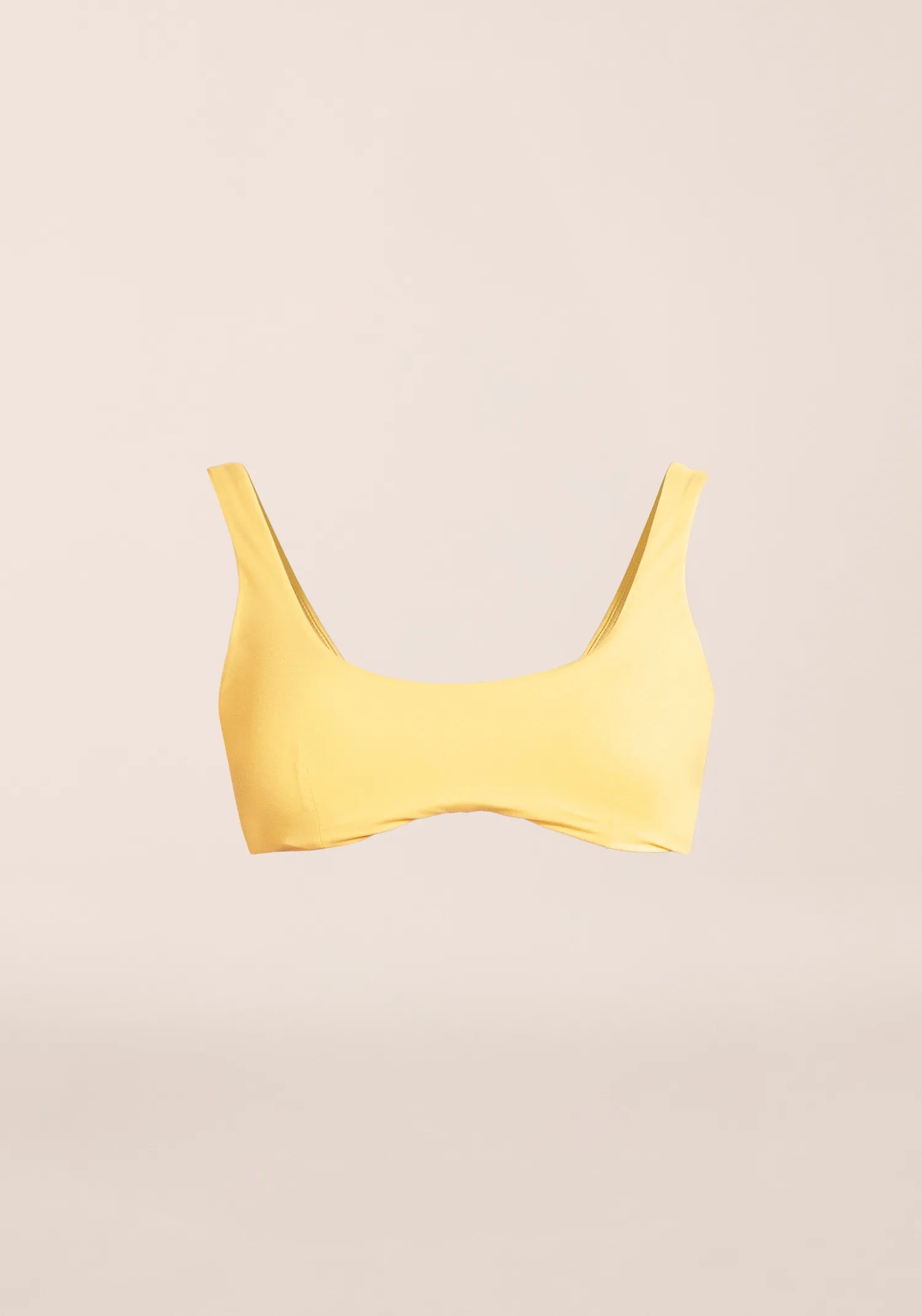 Vibrant U-shape Bikini Top - Sunflower