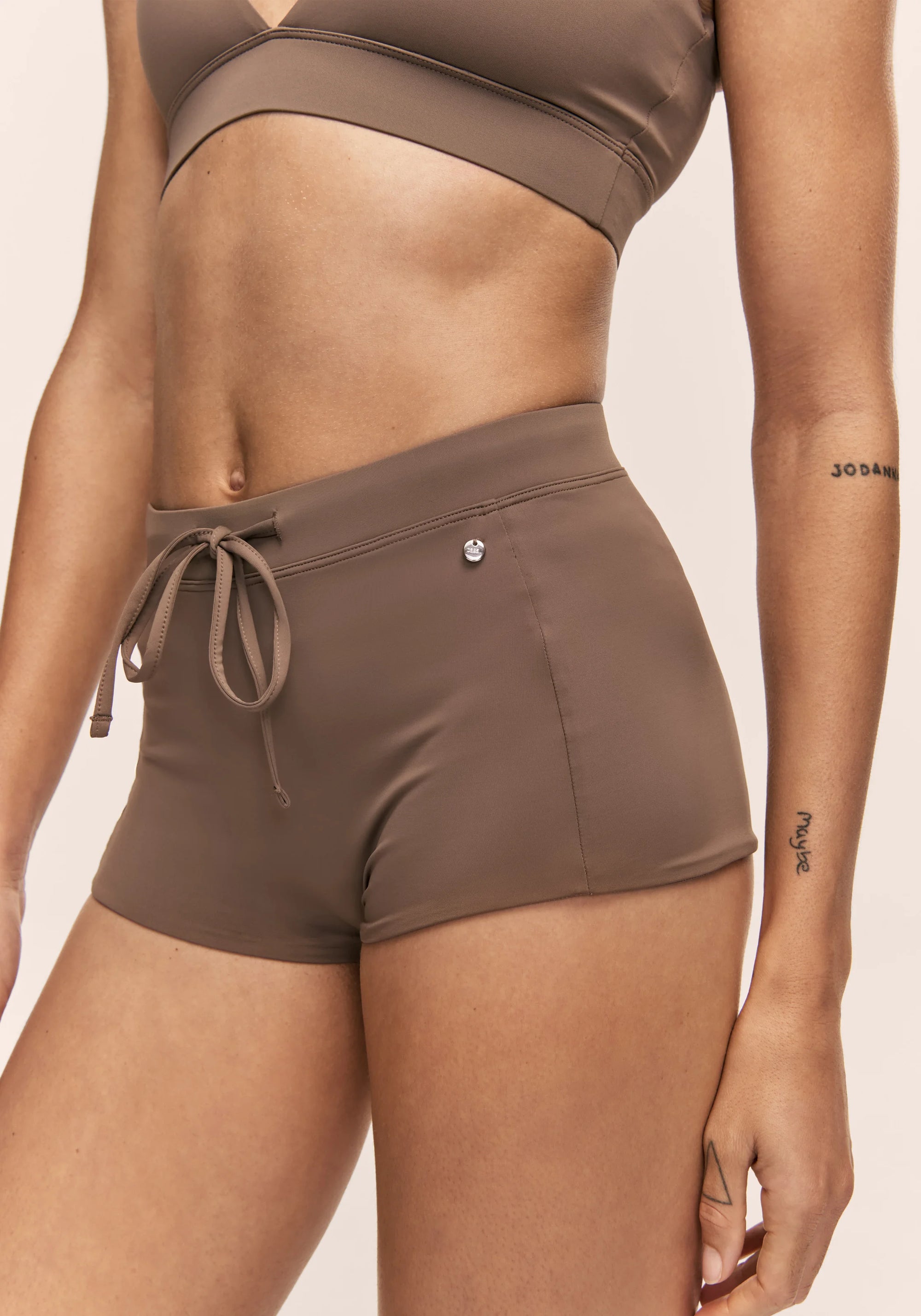 Millenial Bikini Shorts - Warm Khaki