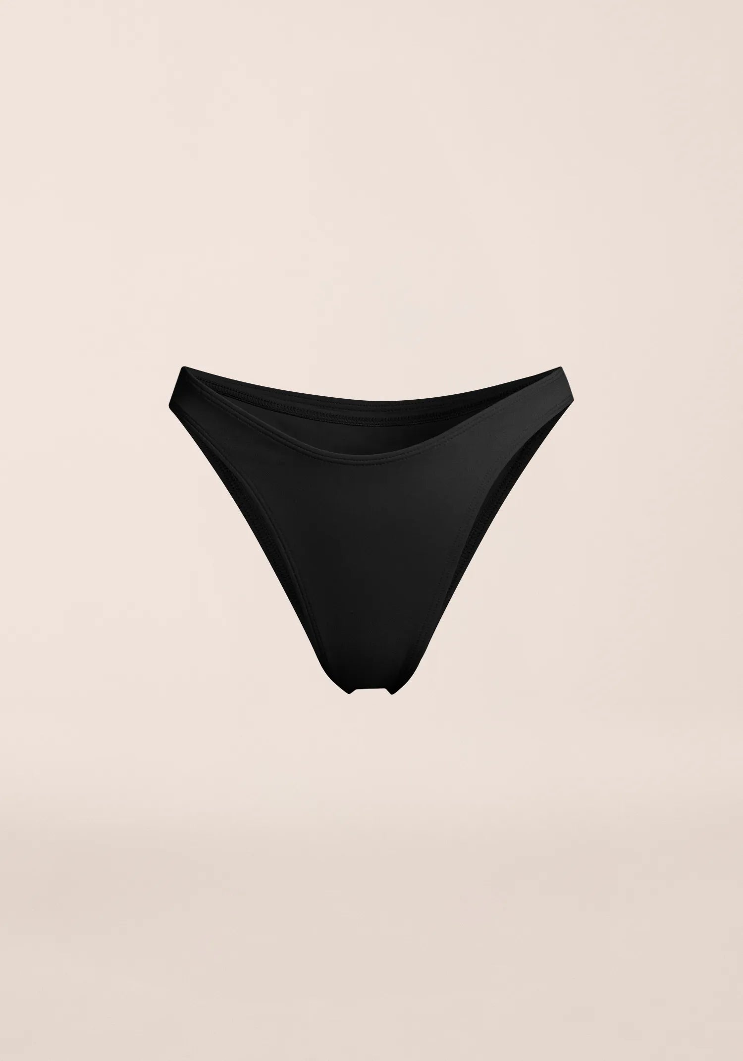 High Leg Brazilian Bottom - Black