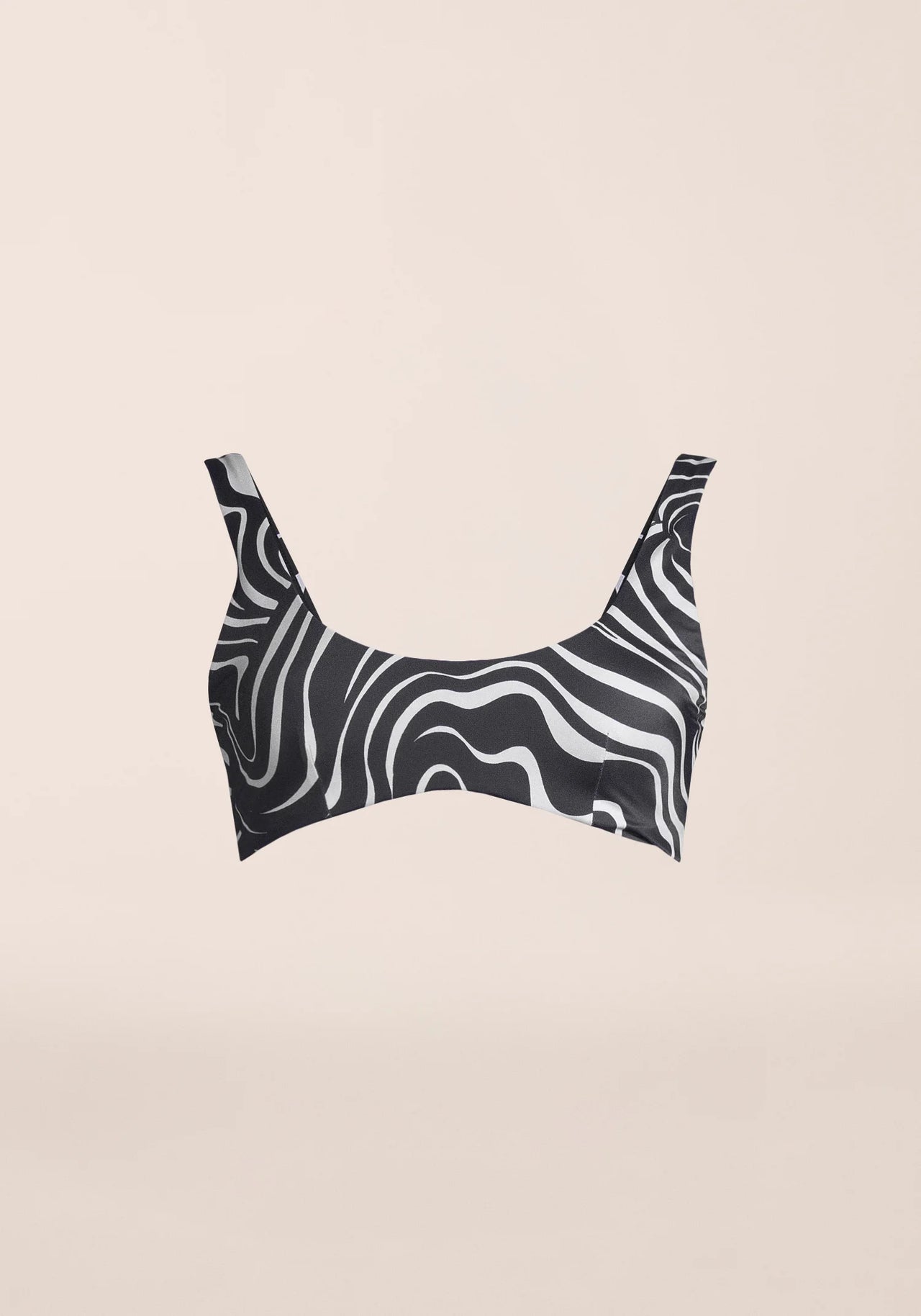 Swirl U-Shape Bikini Top - Nuboho Swirl