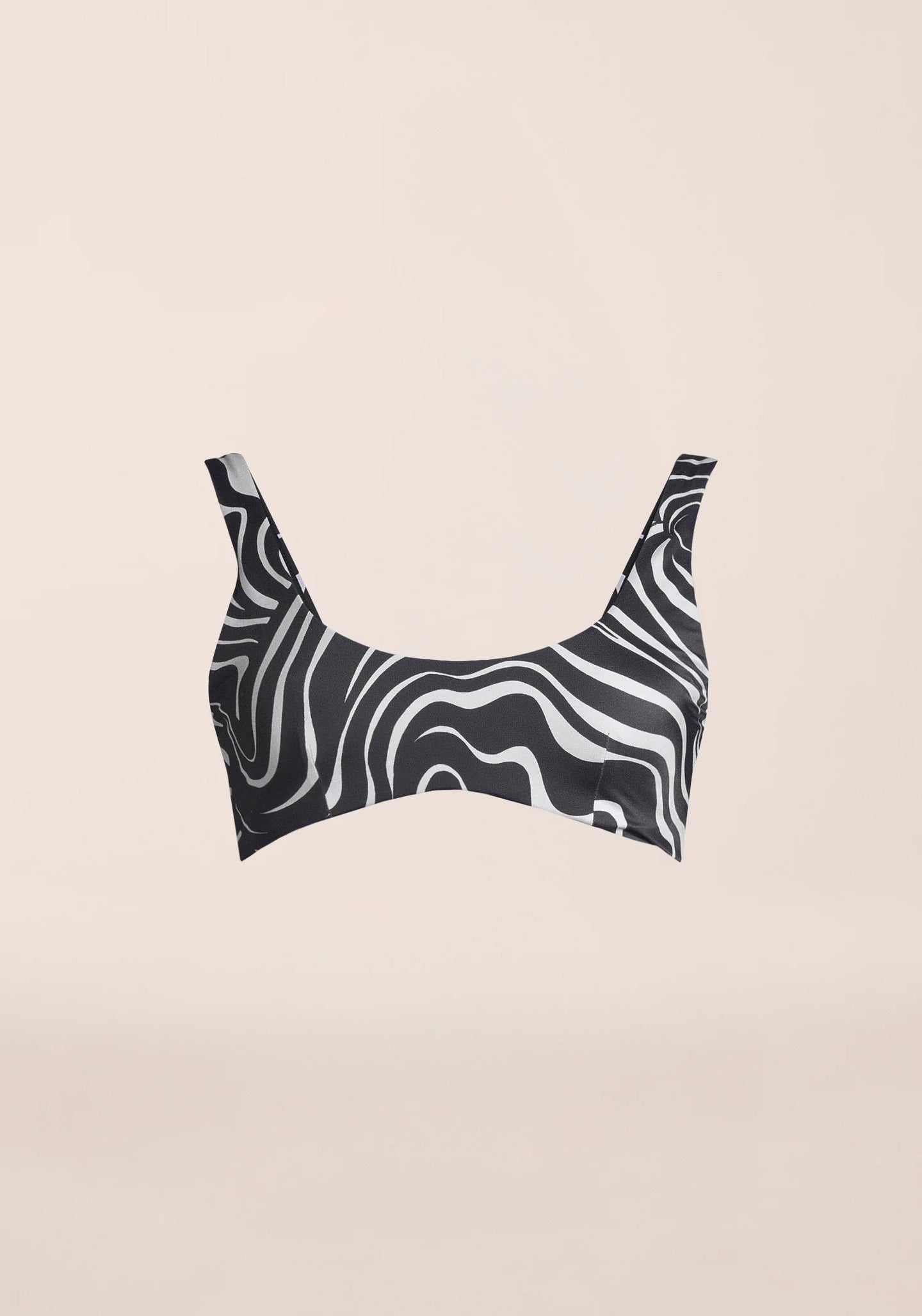 Swirl U-Shape Bikini Top - Nuboho Swirl