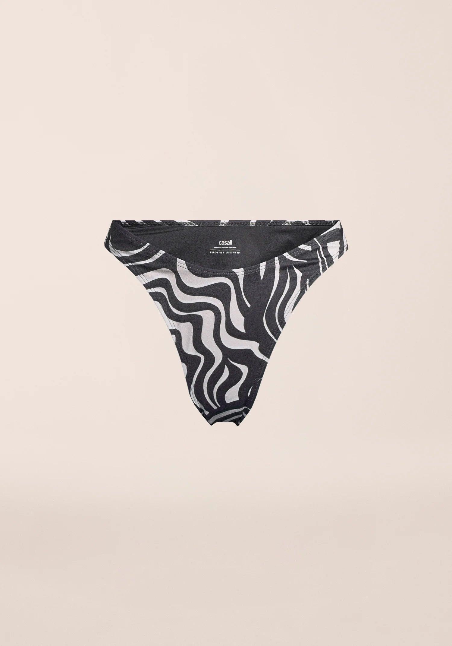 Swirl High Leg Bikini Bottom - Nuboho Swirl