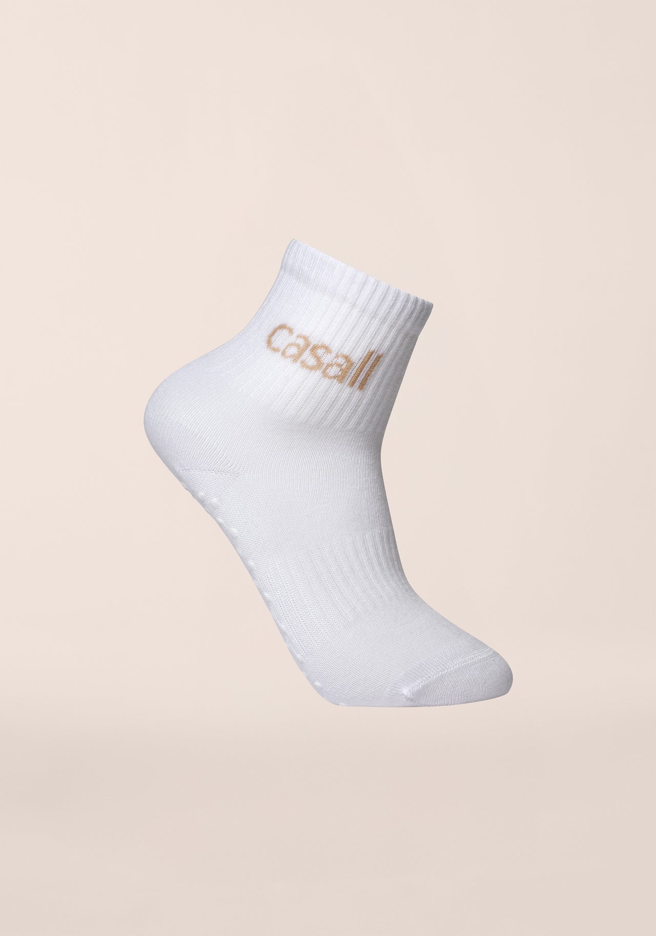 Non-Slip Tube Sock - White
