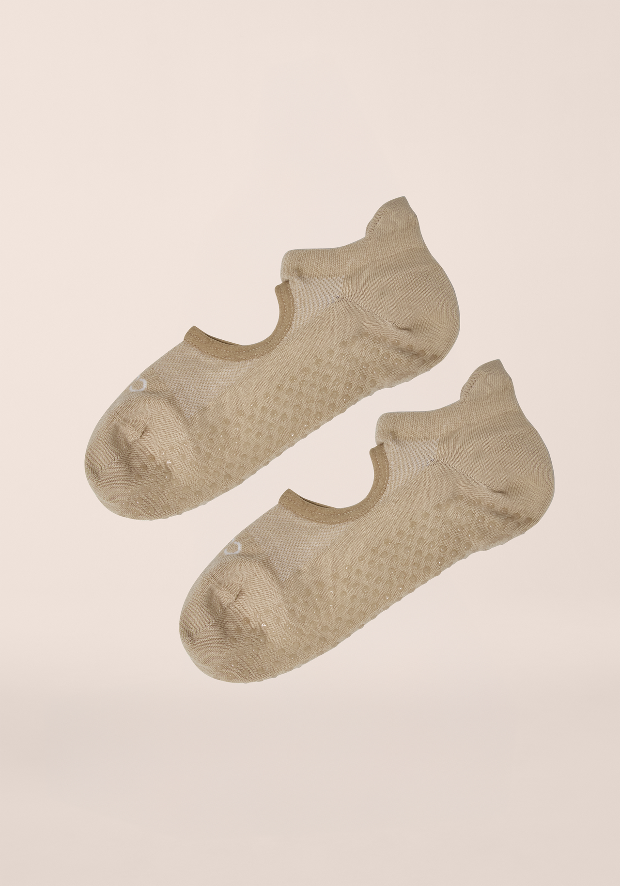 Sheer Non-Slip Sock - Warm Cashmere