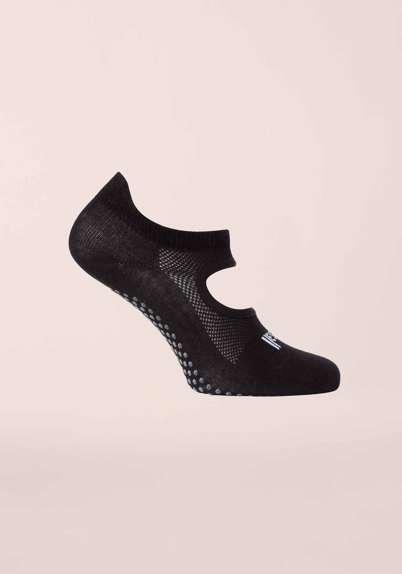 Sheer Non-Slip Sock - Black