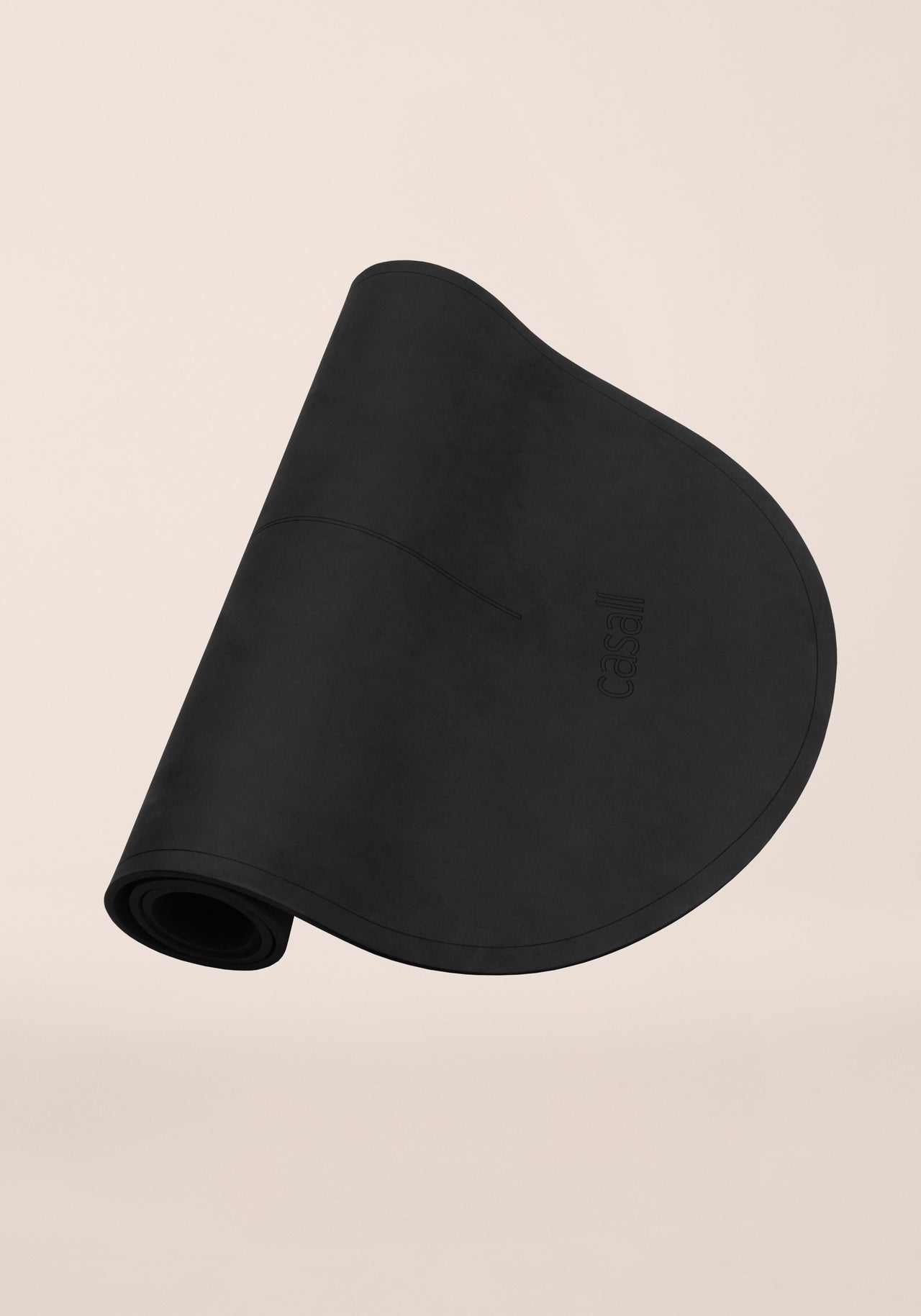 Oval Pilates and Training Mat 8mm - Black
