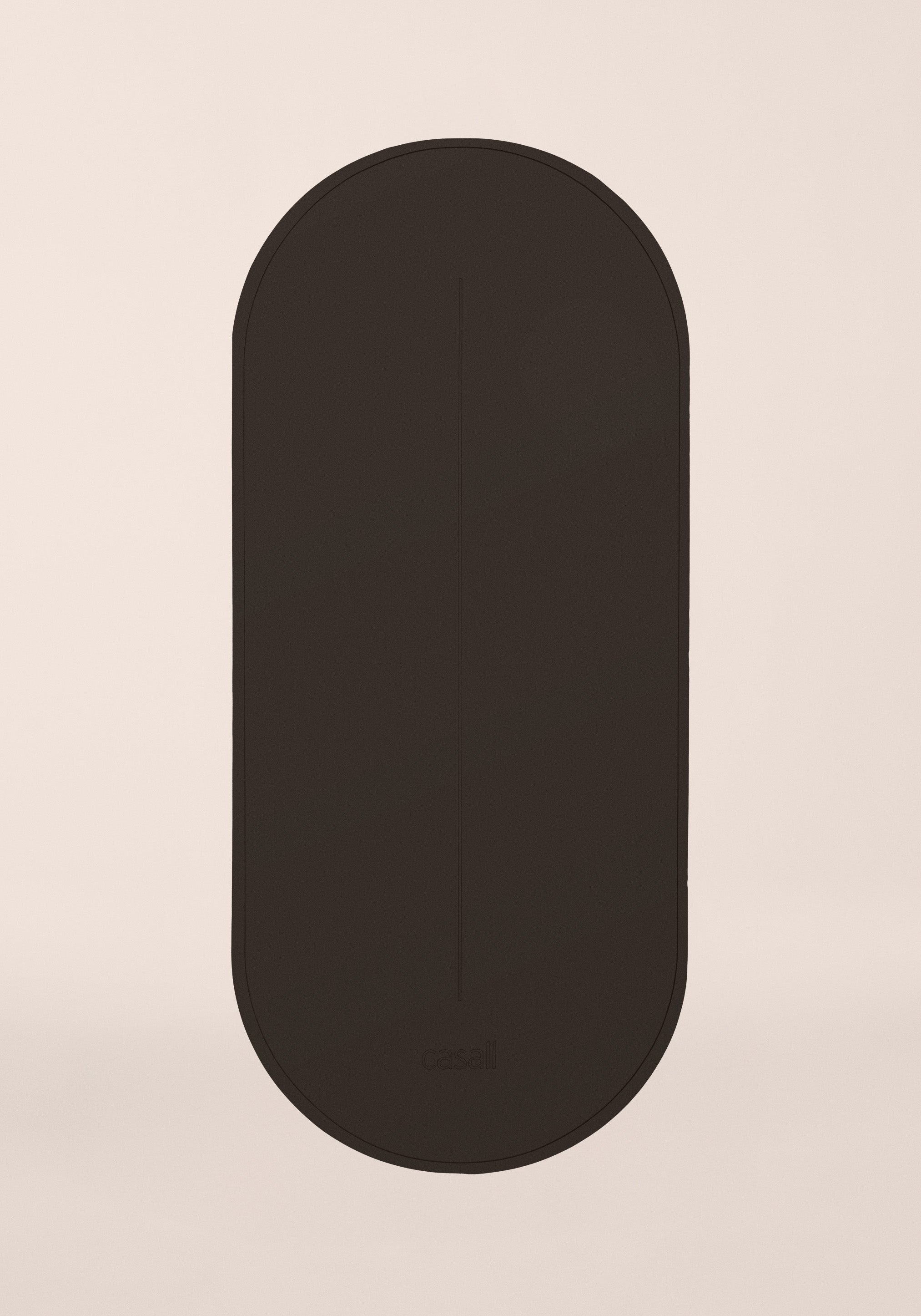Oval Pilates and Training Mat 8mm - Dark Brown – Casall