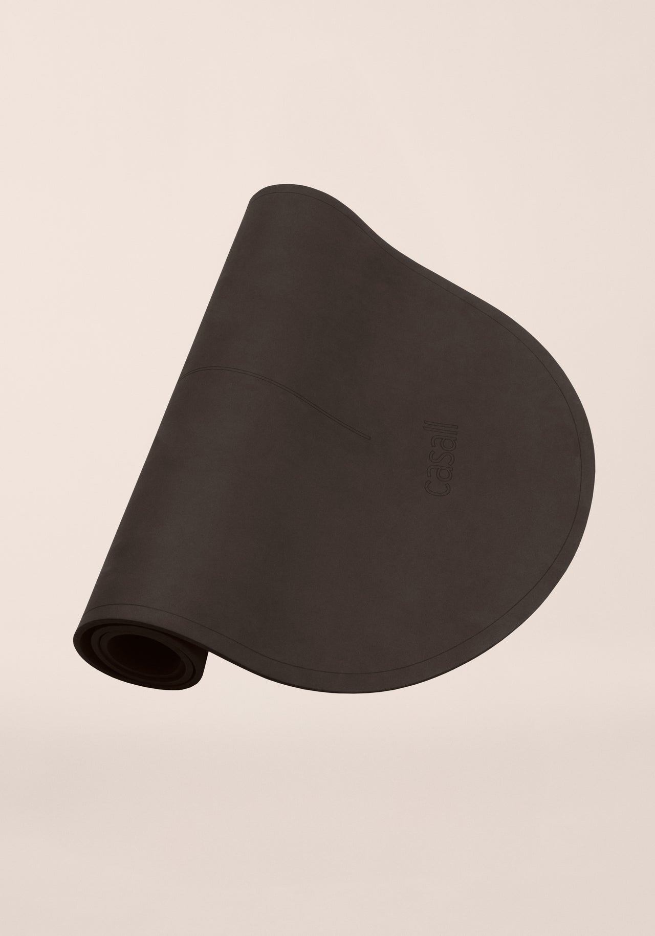 Oval Pilates and Training Mat 8mm - Dark Brown