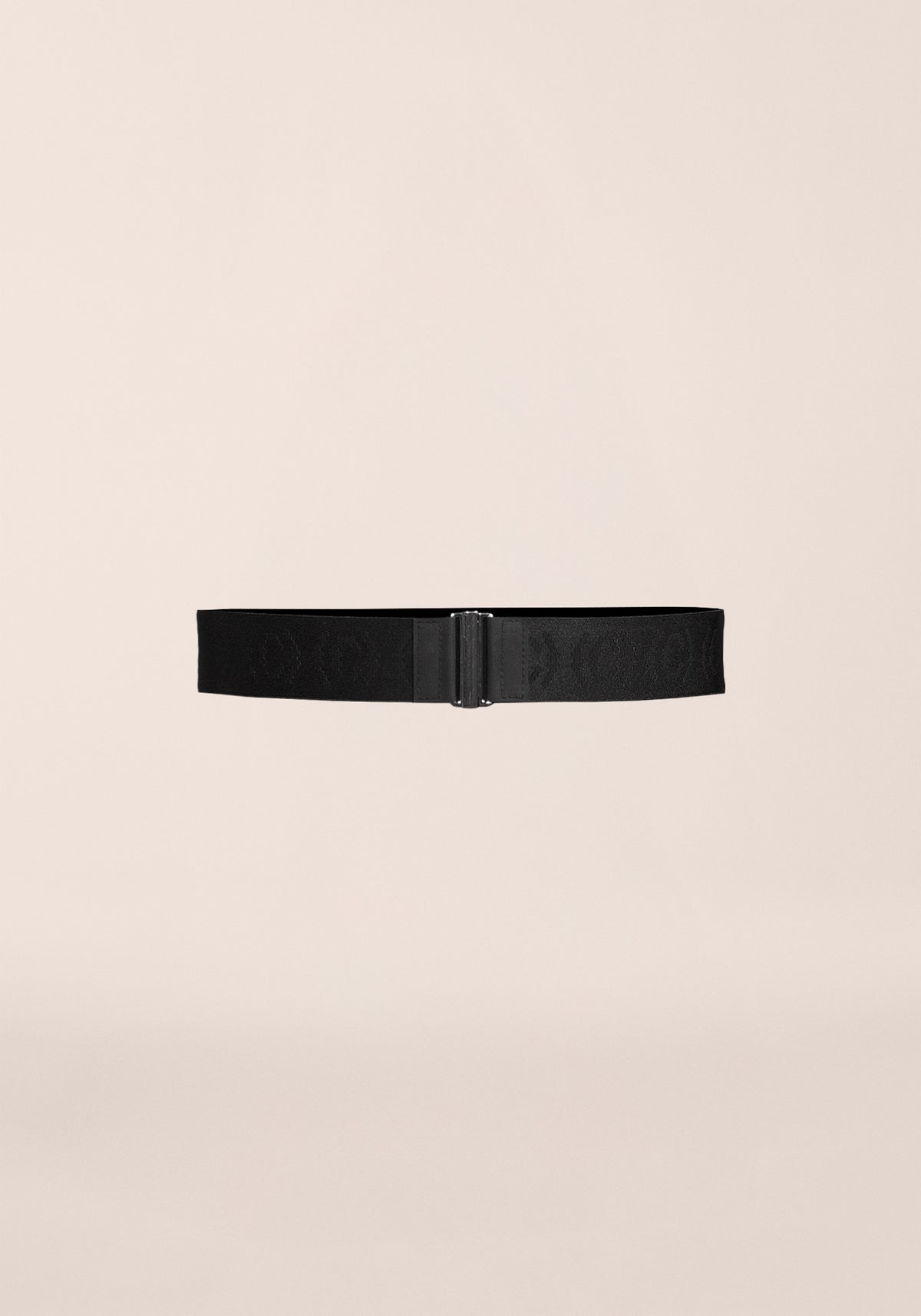 Elastic Logo Belt - Black
