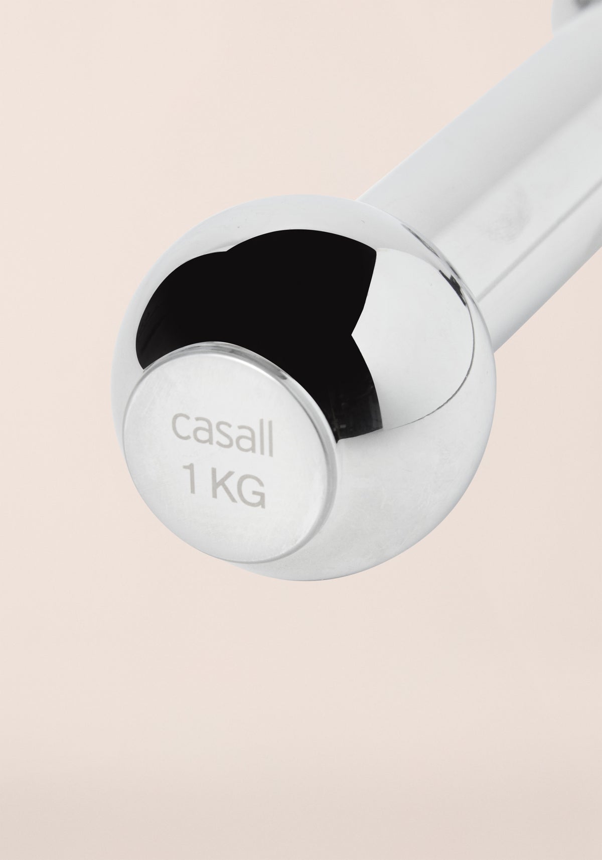 Chrome Dumbbell 1kg - Silver Steel
