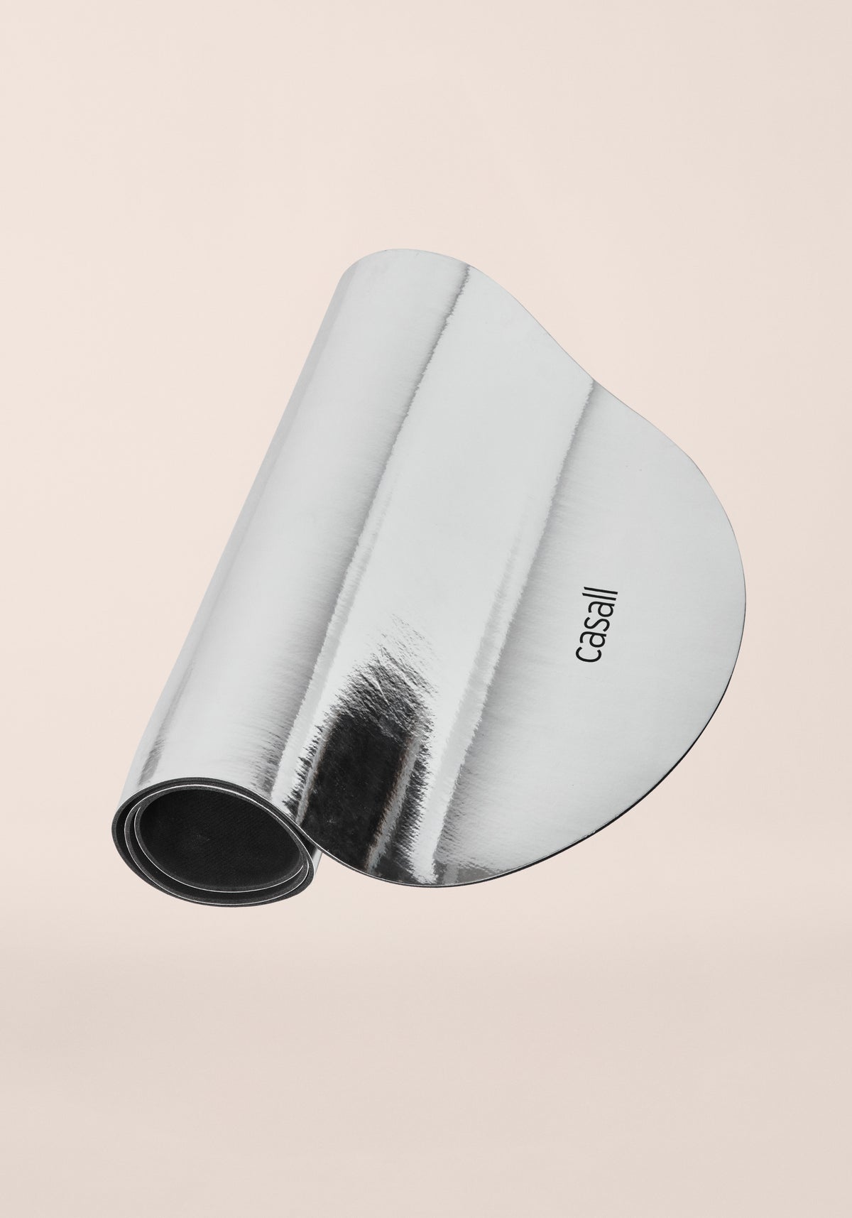 Glossy Oval Pilates Mat 4mm - Silver