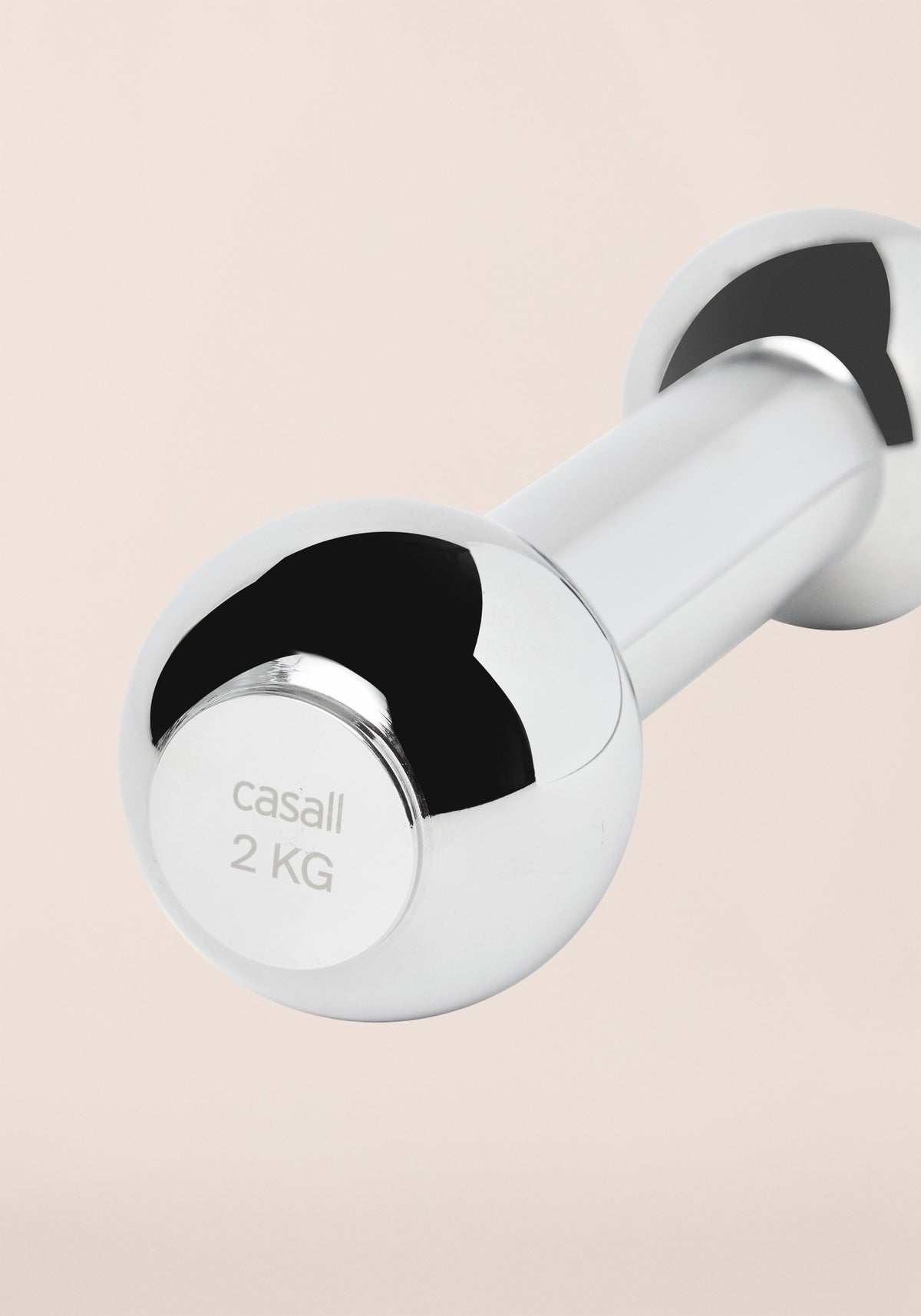 Chrome Dumbbell 2kg - Silver Steel