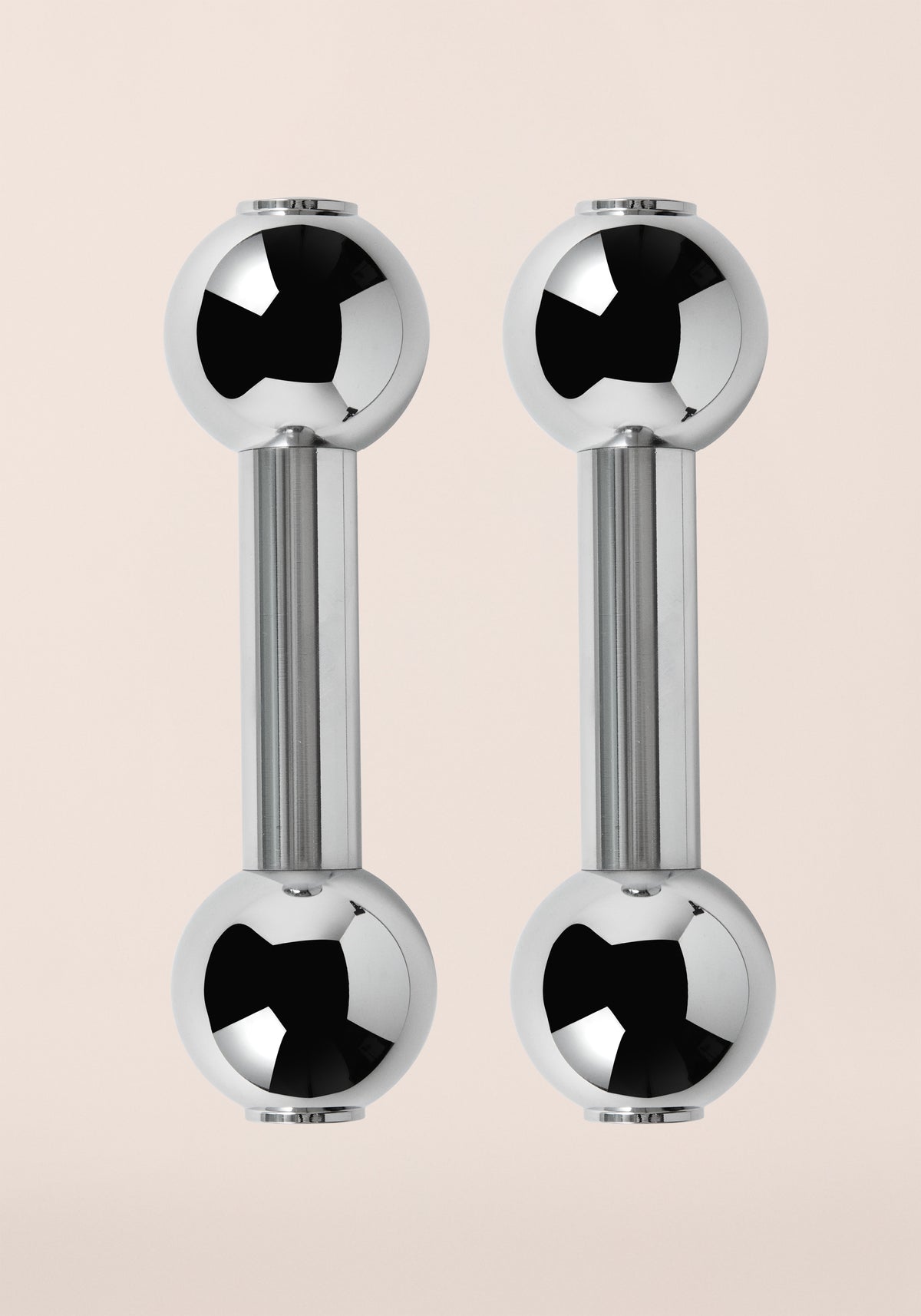 Chrome Dumbbell 3kg - Silver Steel