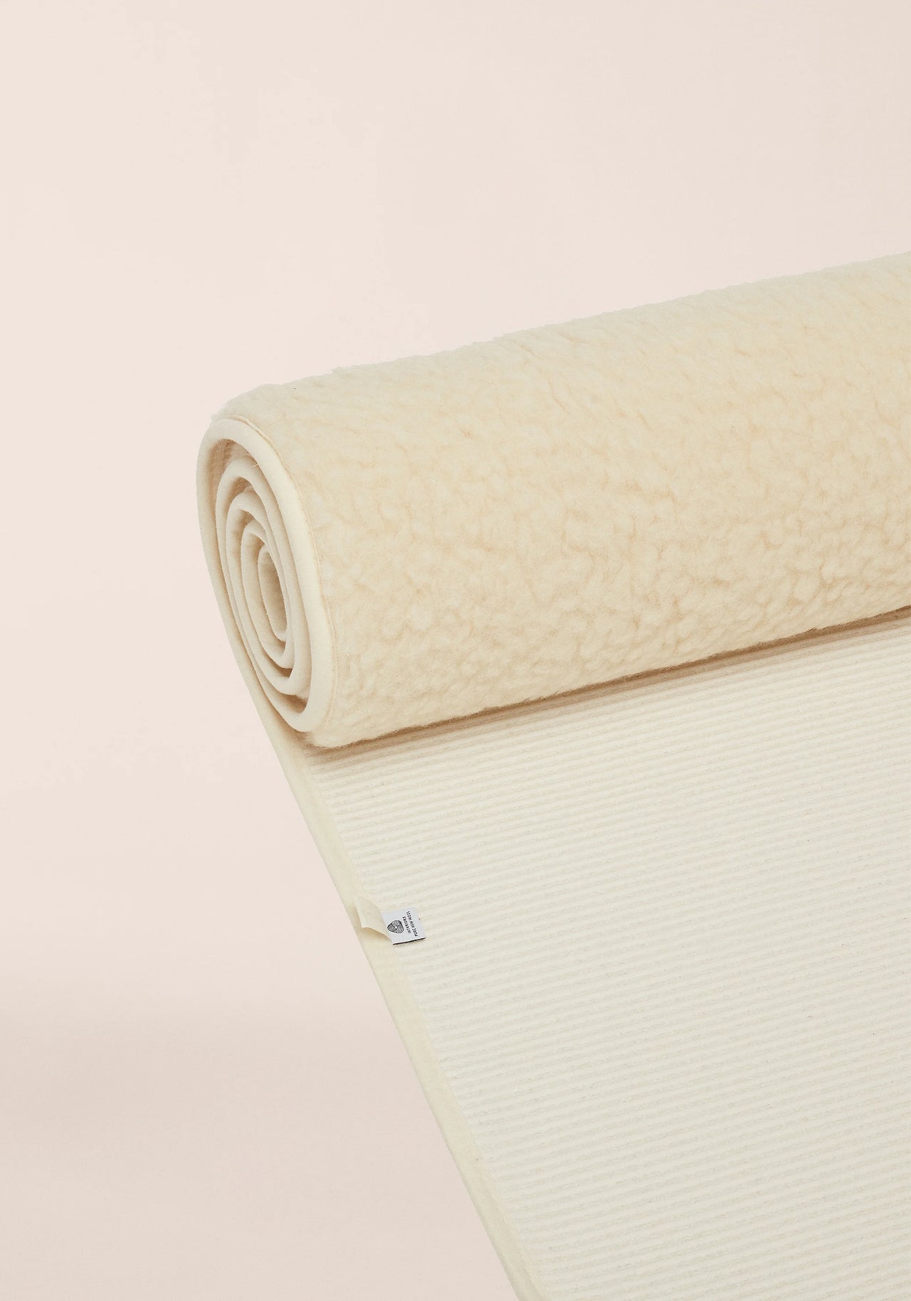 Yoga Mat Natural Wool 200x75cm - Natural