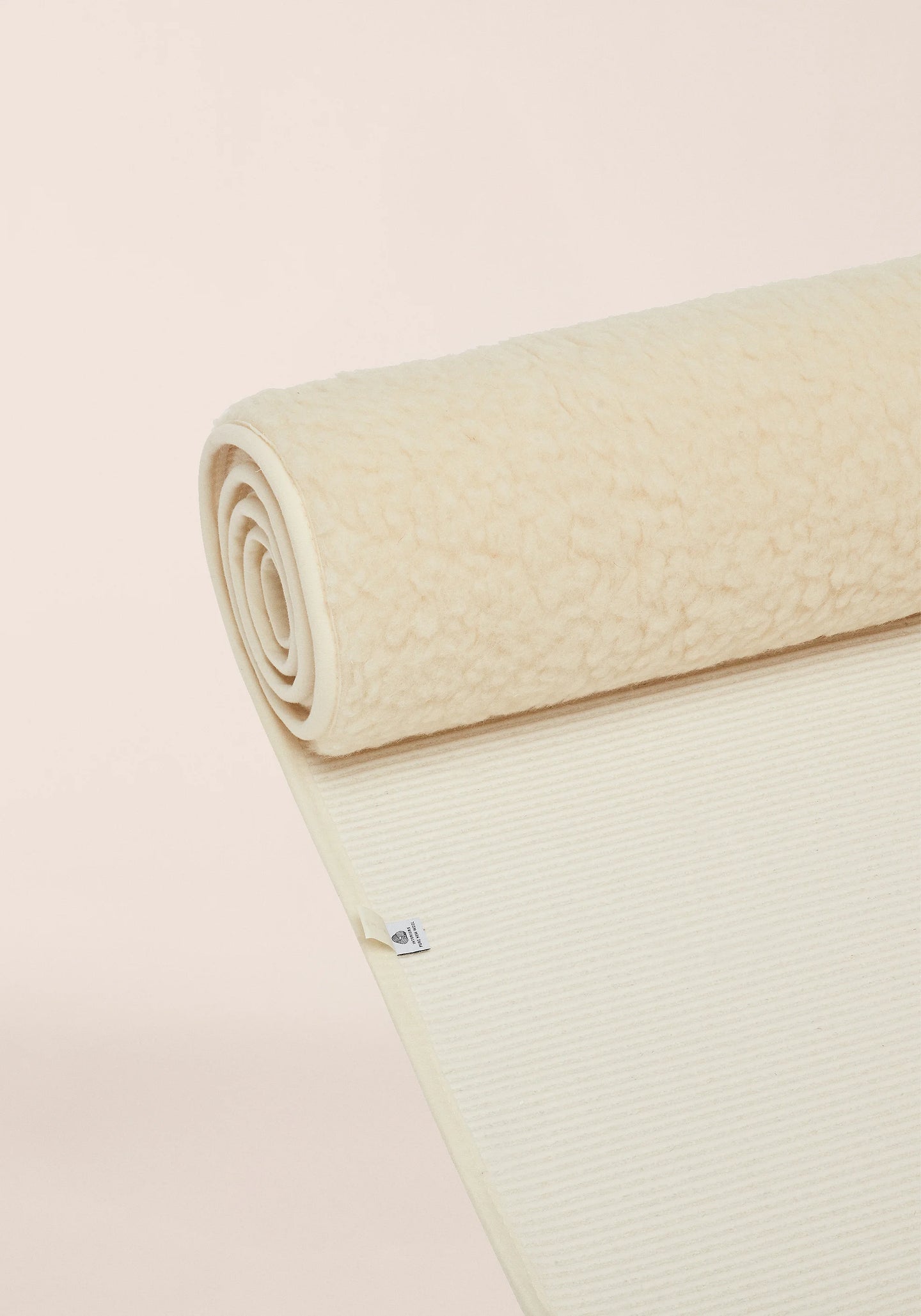 Yoga Mat Natural Wool 200x75cm - Natural