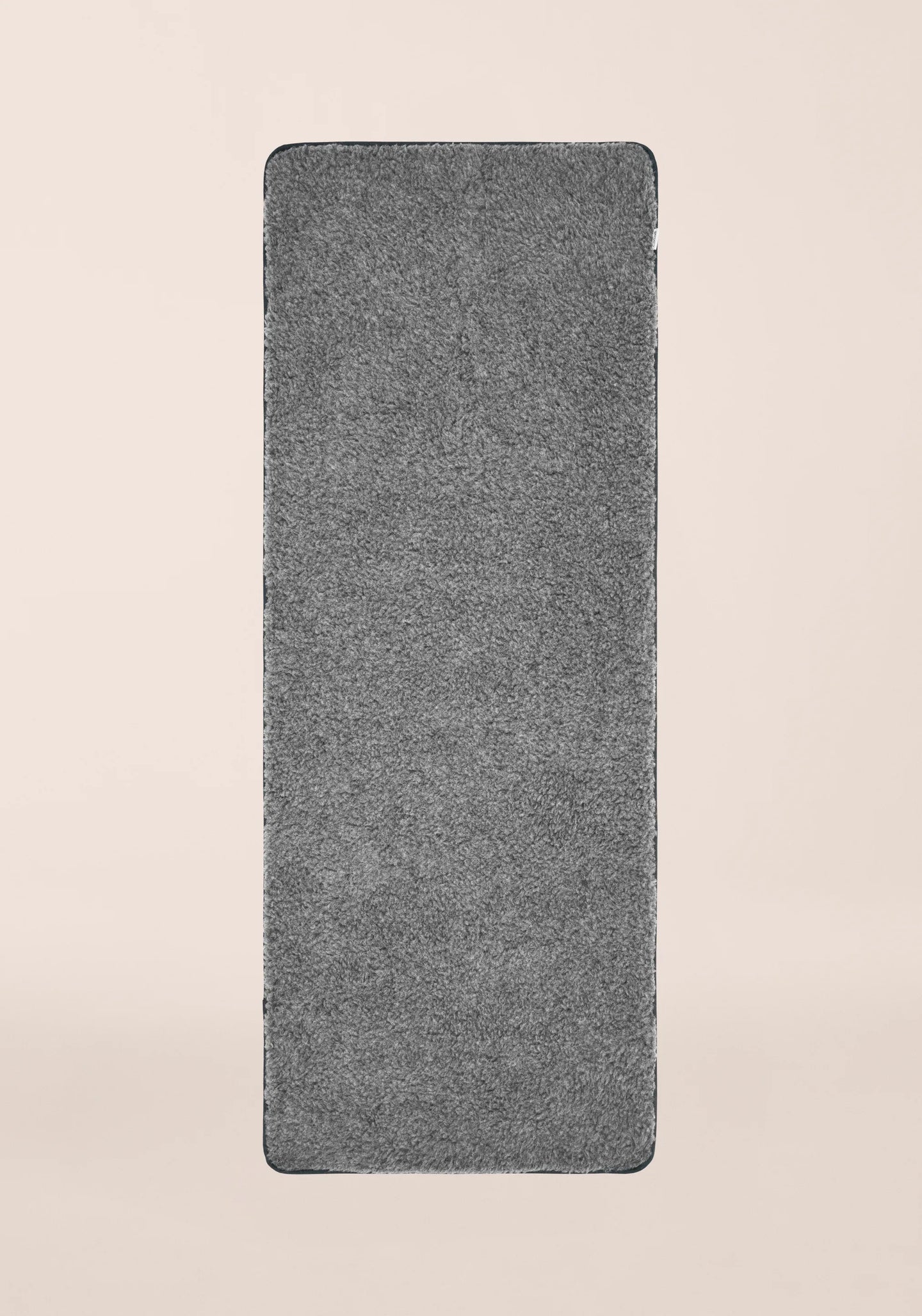 Yoga Mat Natural Wool 200x75cm - Dark grey