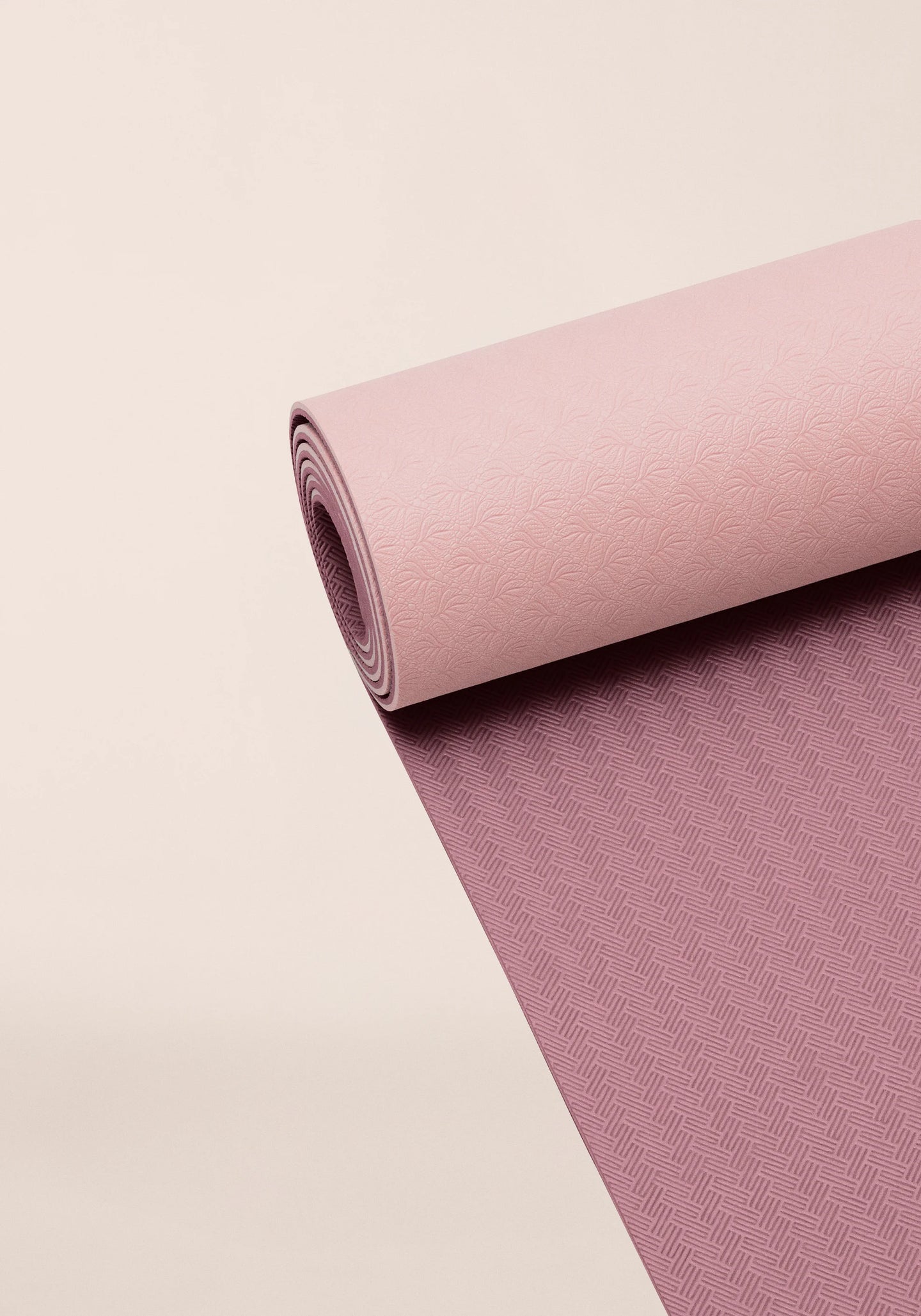 Yoga Mat Position 4mm - Light Pink/Pink