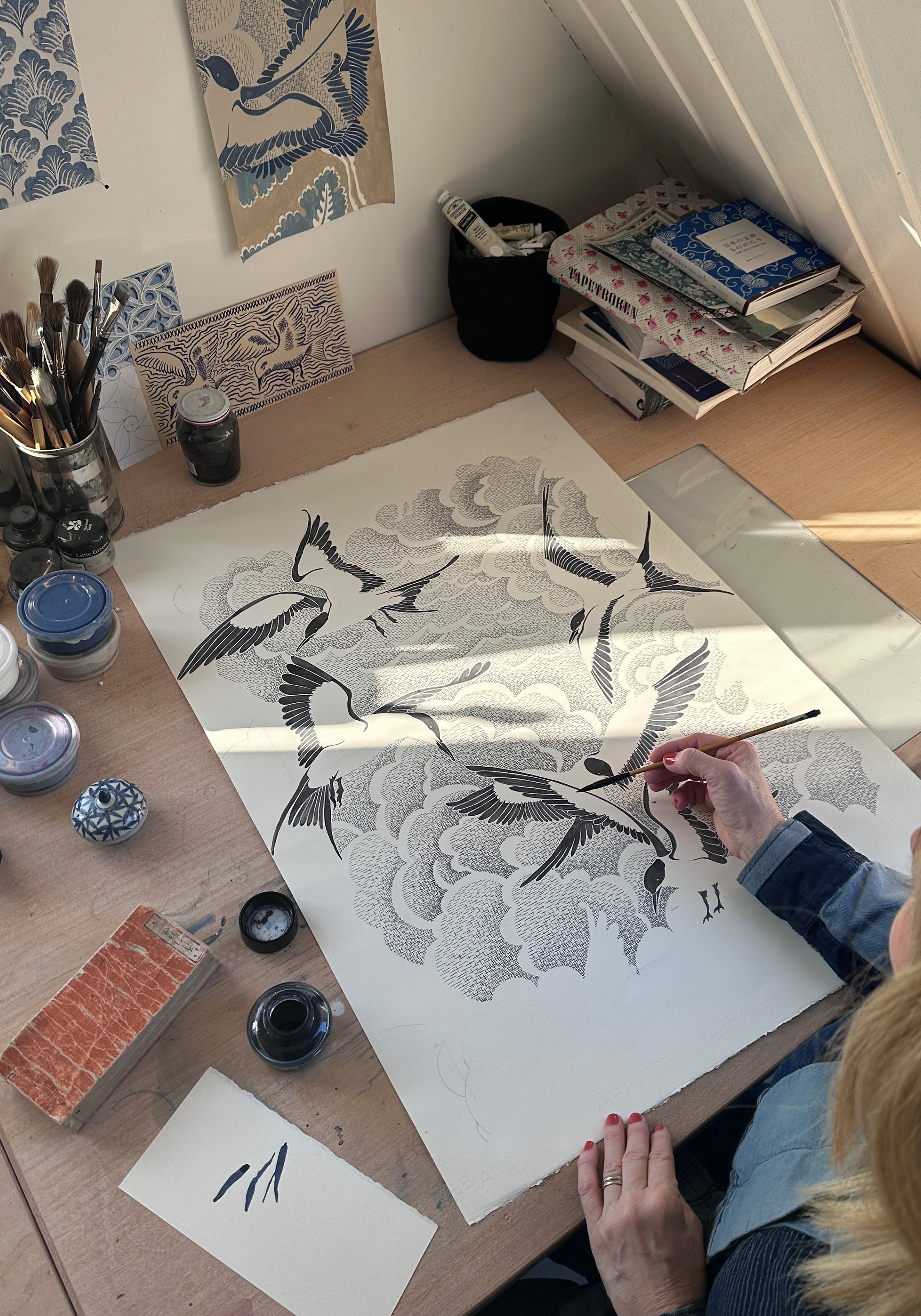 Yoga mat Grip & Cushion III 5mm Flowing Wings CASALL