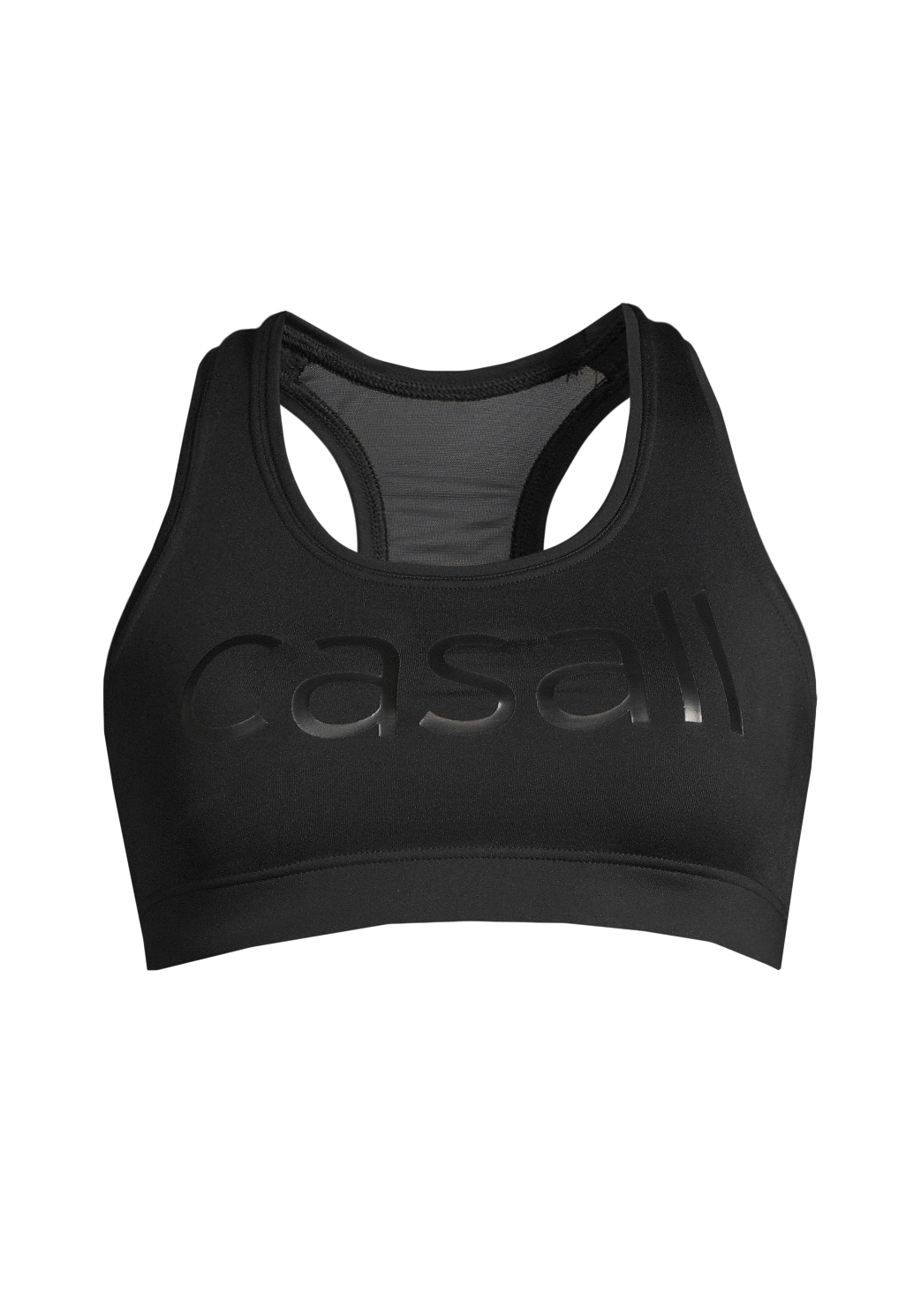 Casall Iconic wool sports bra – Black Logo