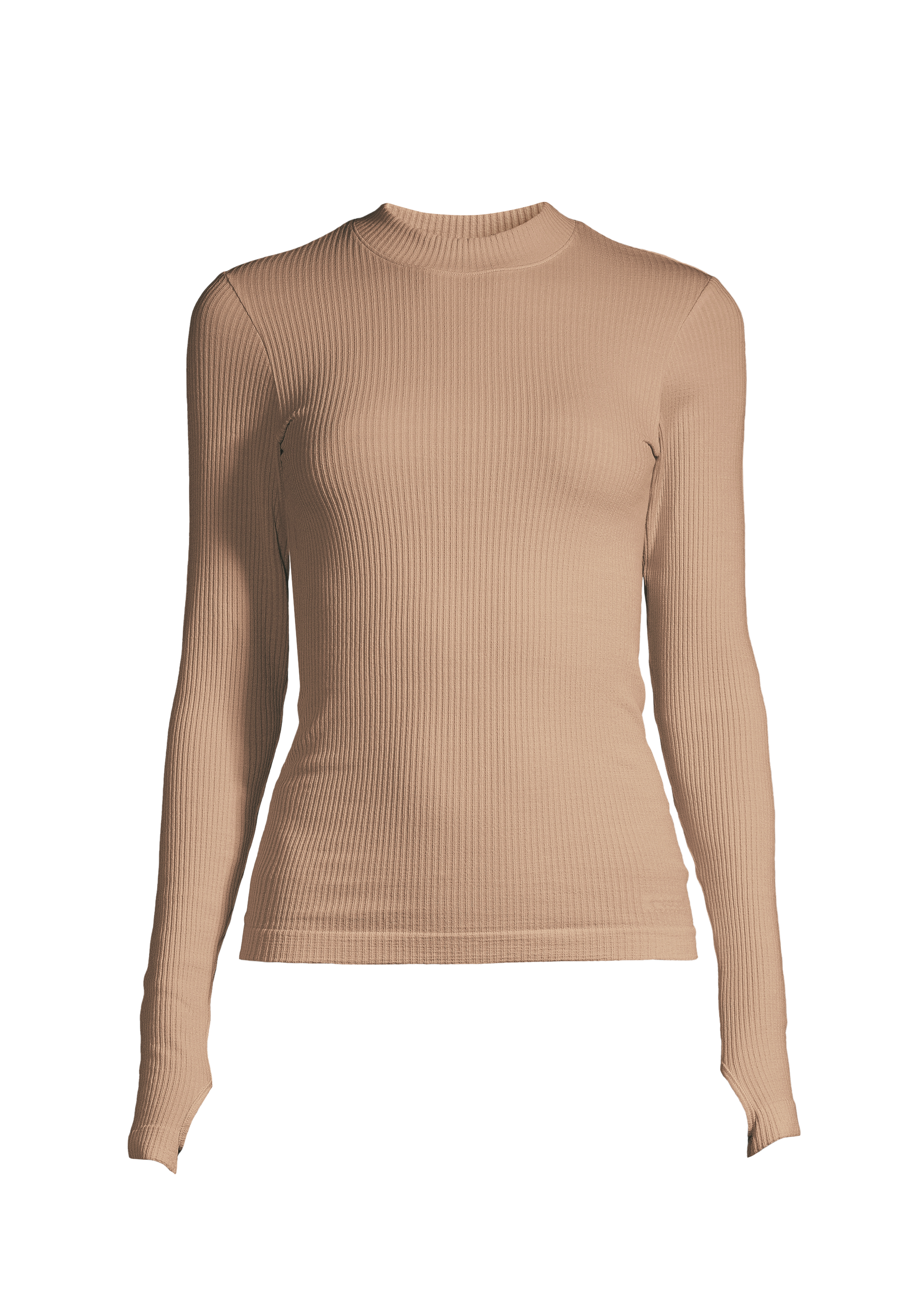 Wool Rib Long Sleeve Light Sand CASALL