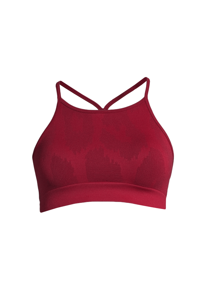 Casall Seamless Leo Strap Top – Moving Red