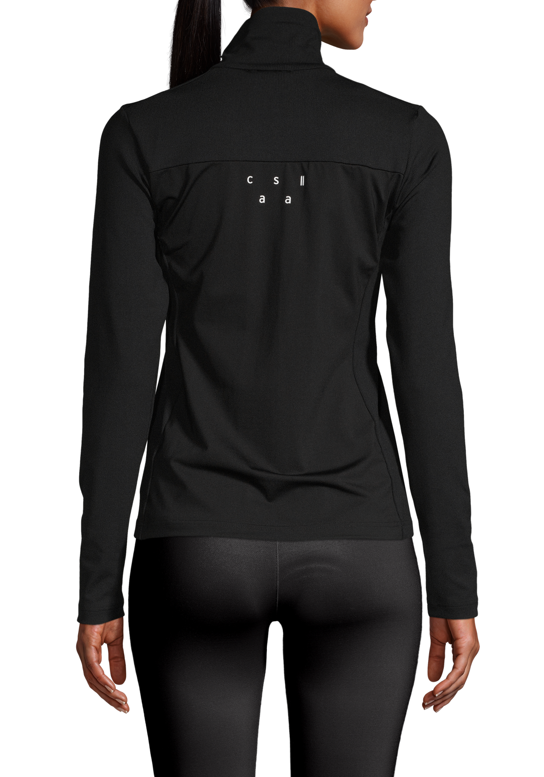 Rib Detail Training Jacket Black CASALL