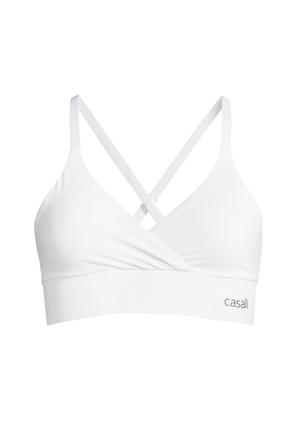 Wrap Sports Bra White CASALL
