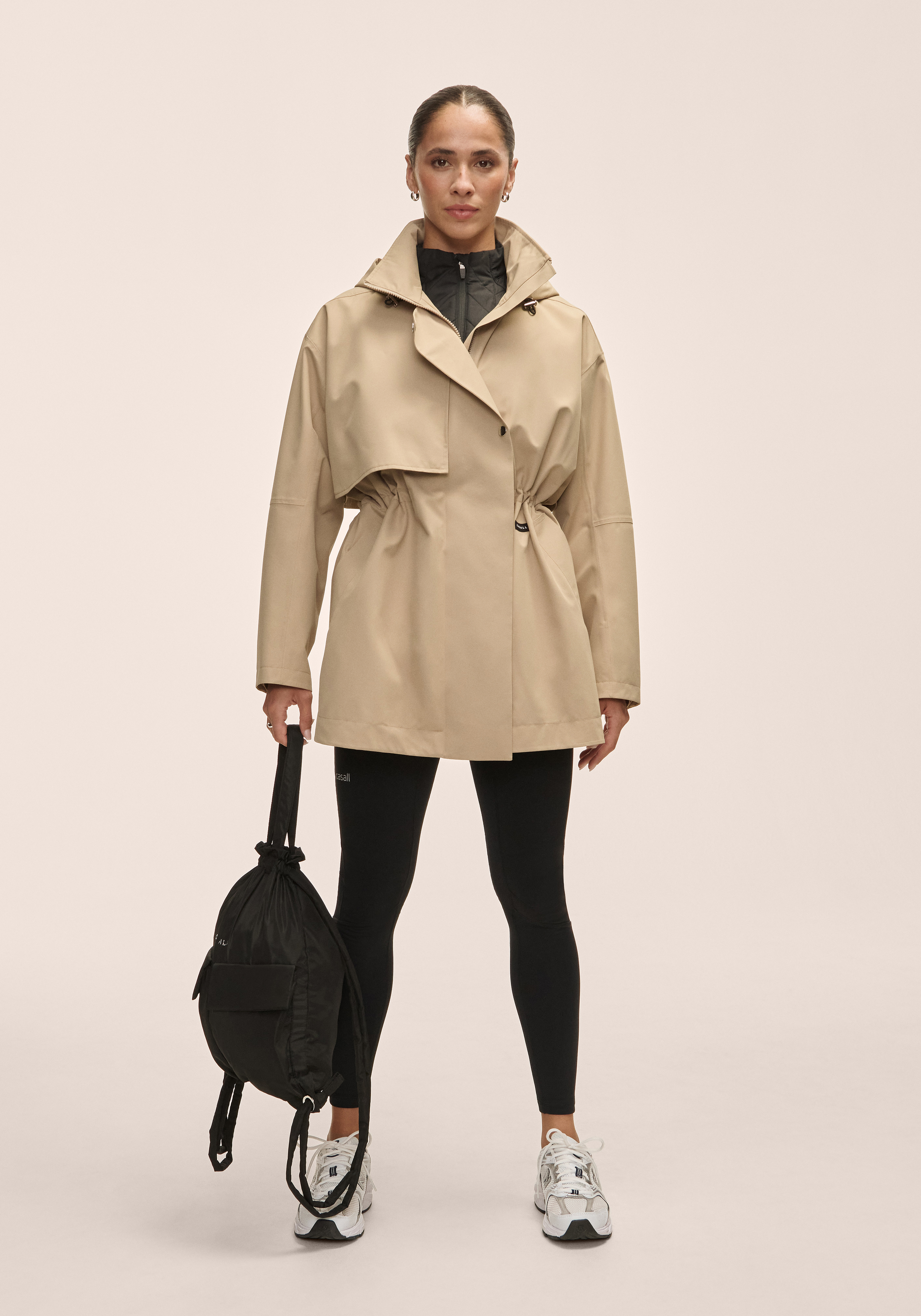 Scandi Trench Rain Coat Sand Beige CASALL