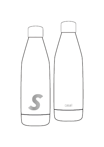 SATS Cold bottle 0,5L - White