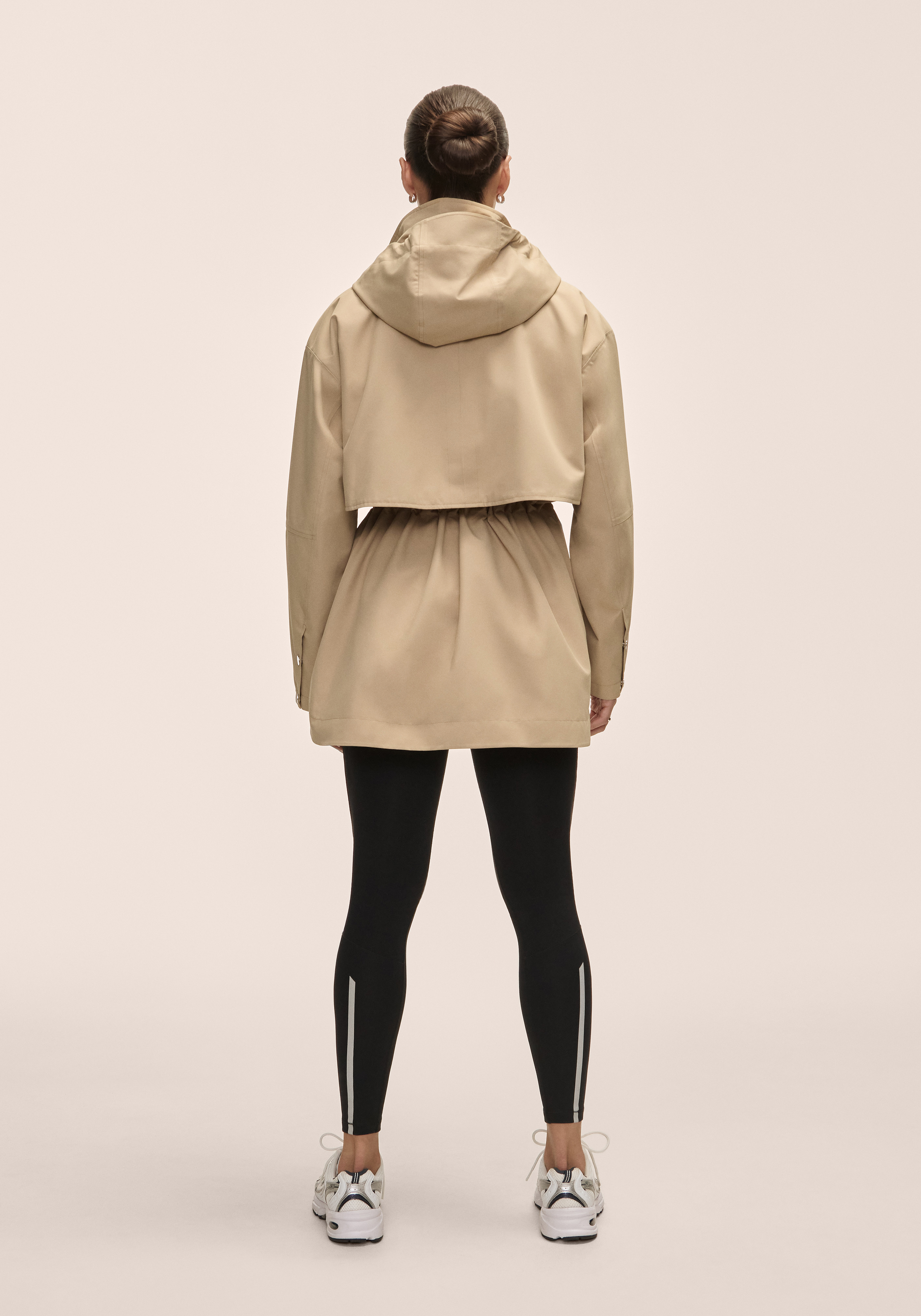 Scandi Trench Rain Coat Sand Beige